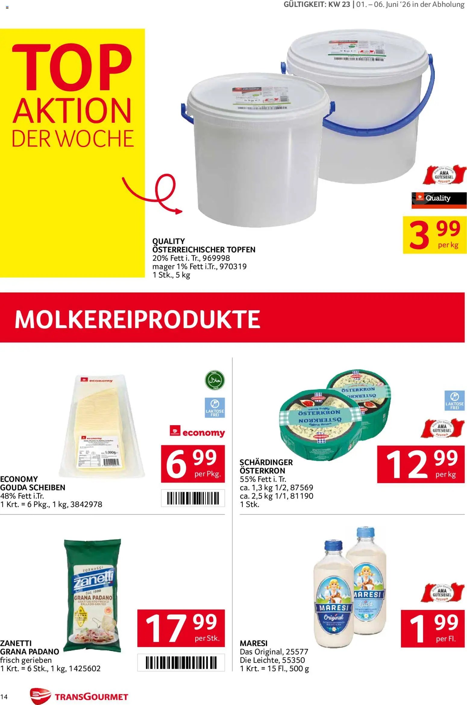 Transgourmet Flugblatt