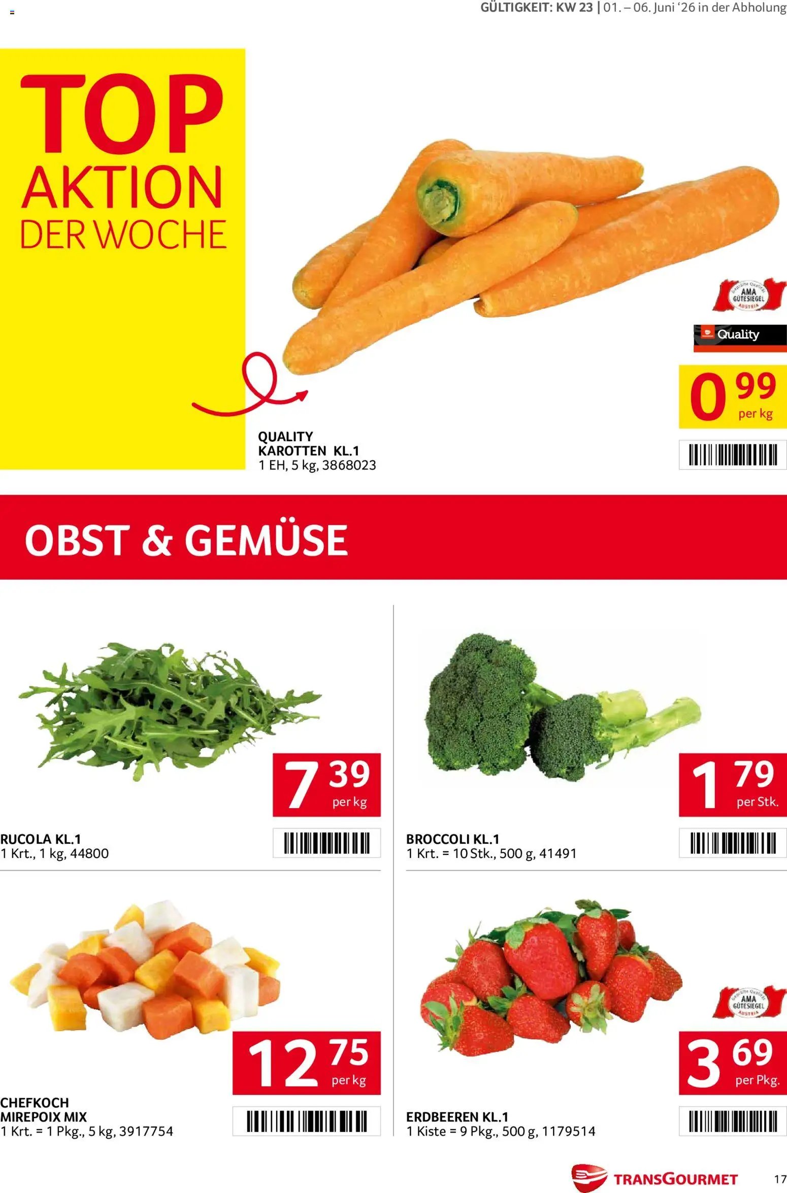 Transgourmet Flugblatt