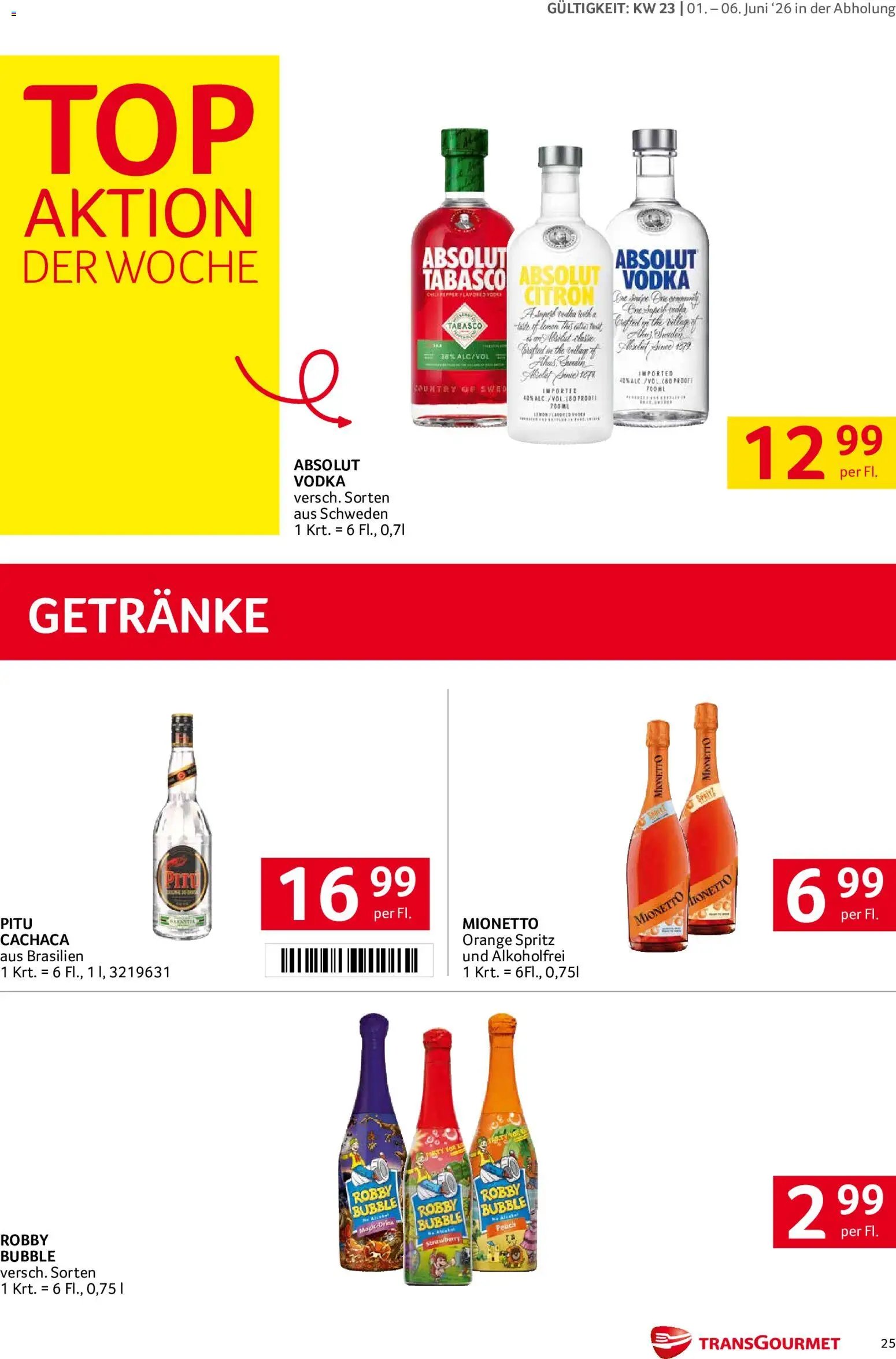 Transgourmet Flugblatt