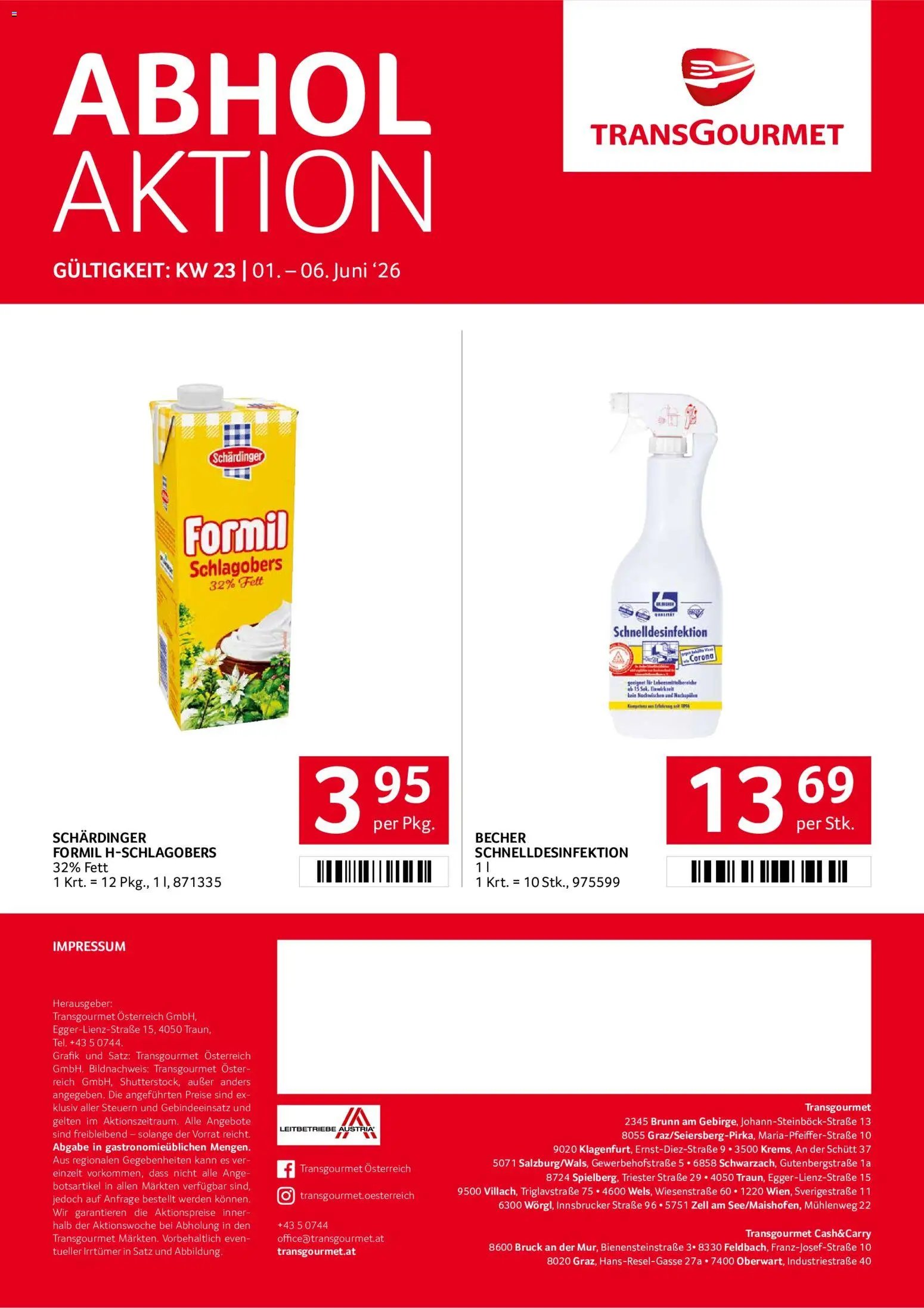 Transgourmet Flugblatt