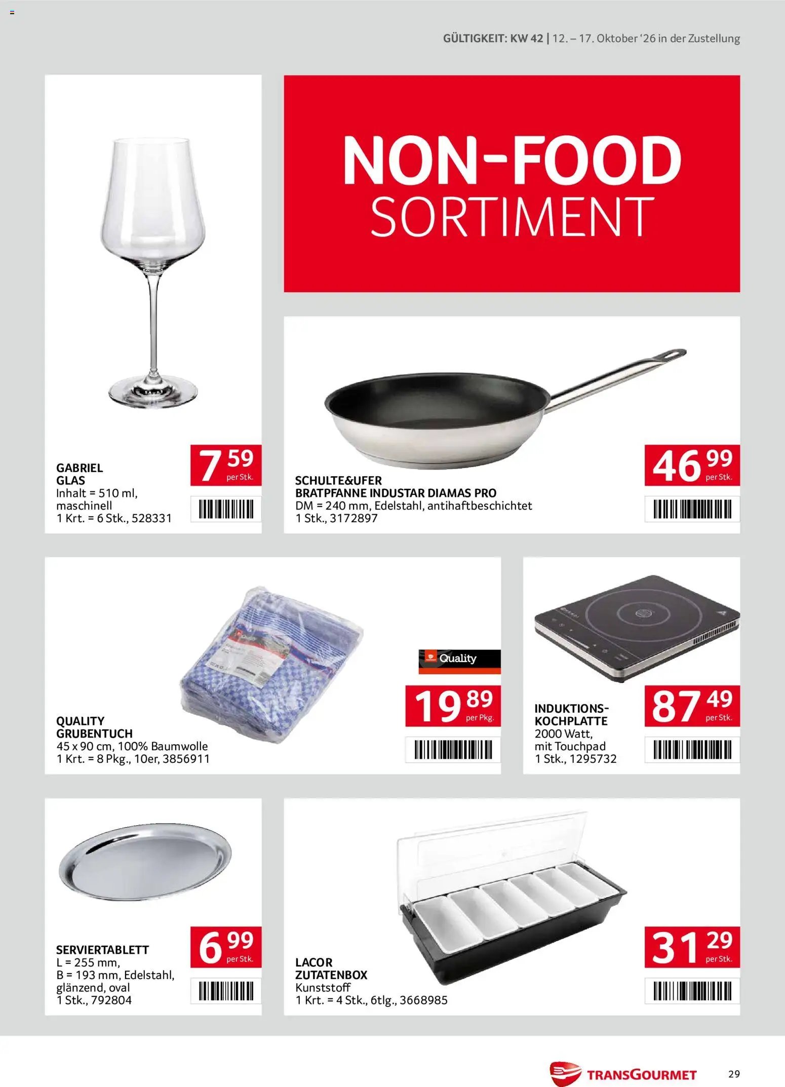 Transgourmet Flugblatt