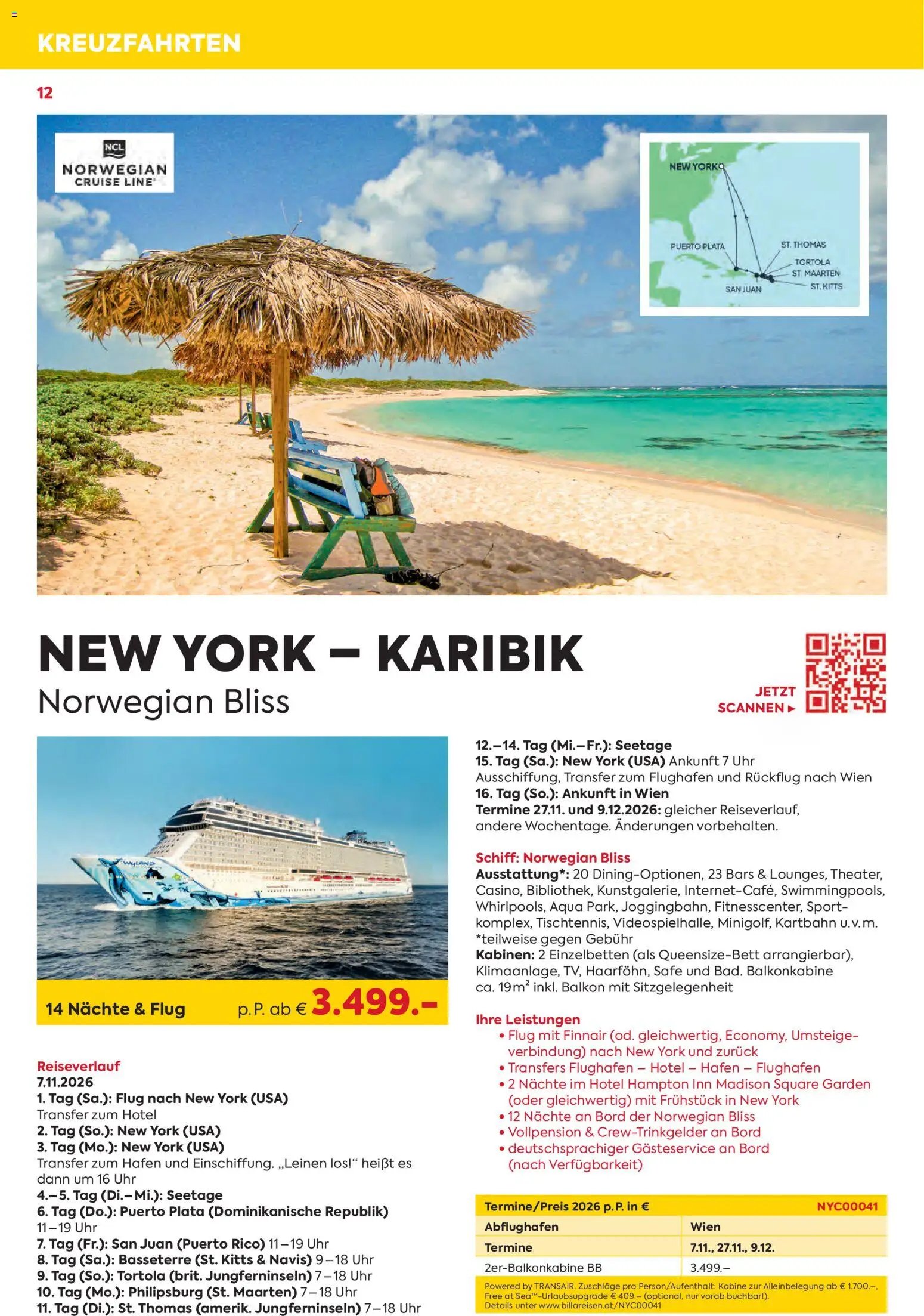 Billa - Billa Reise Kreuzfahrten Highlights