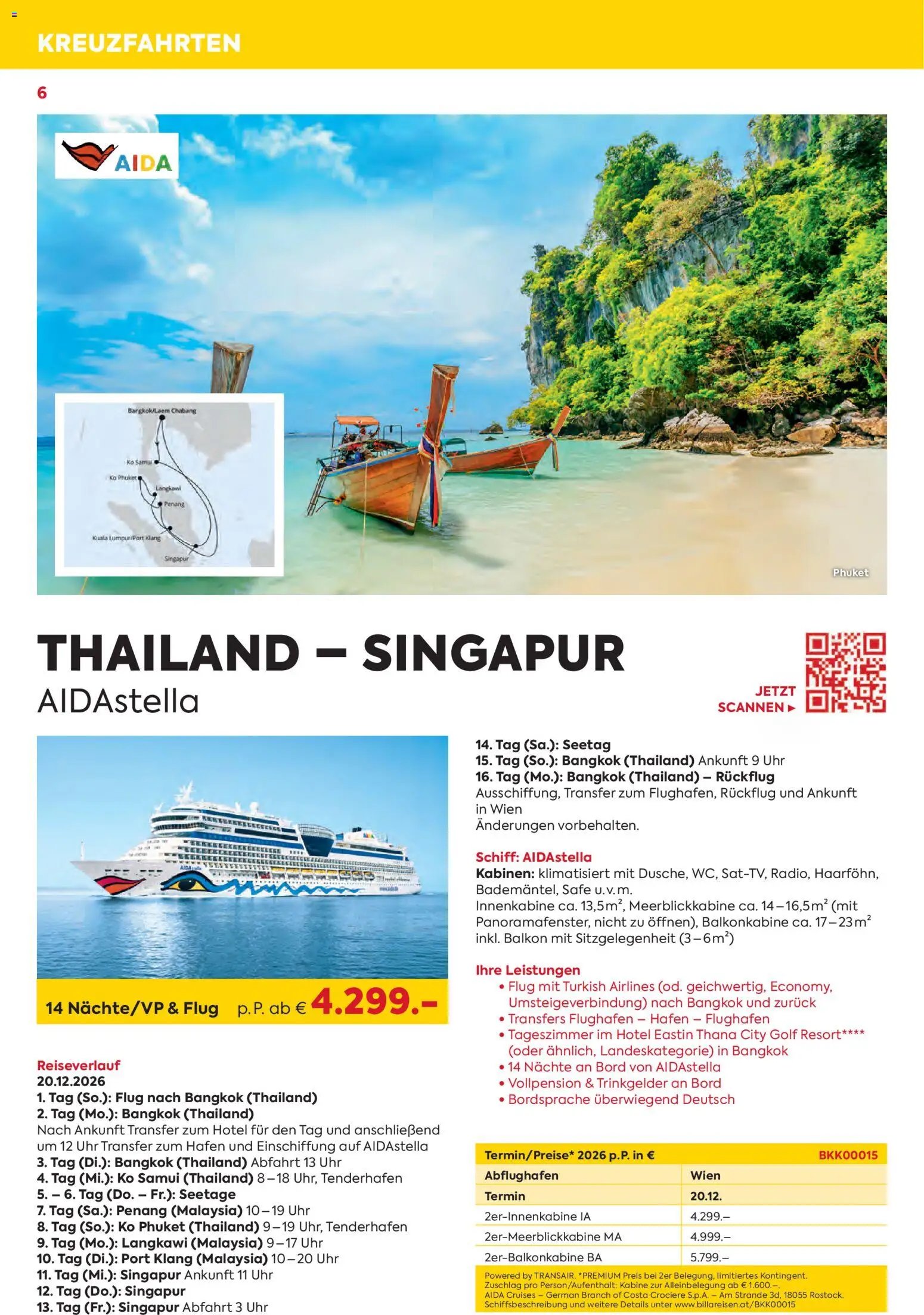 Billa - Billa Reise Kreuzfahrten Highlights