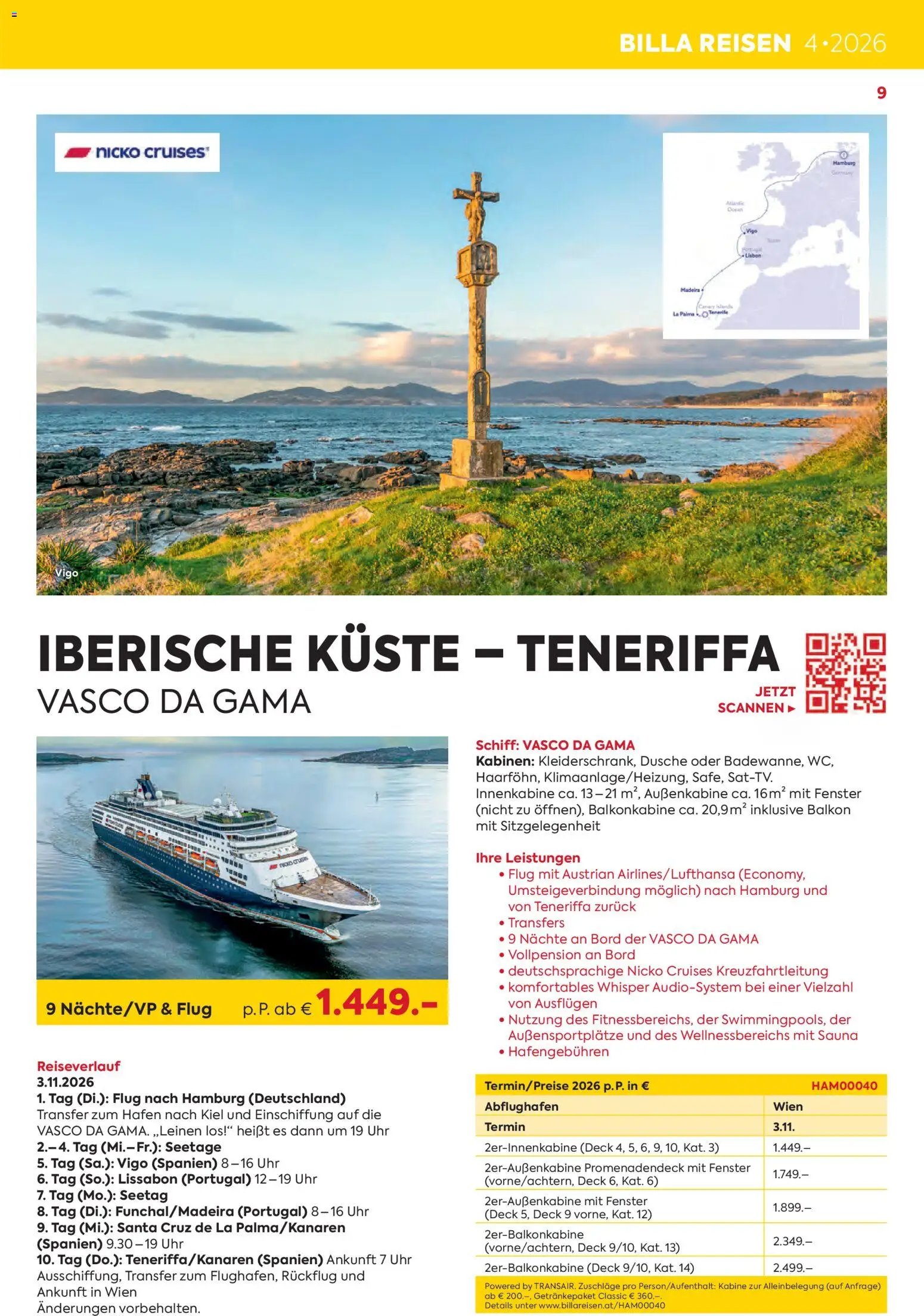 Billa - Billa Reise Kreuzfahrten Highlights
