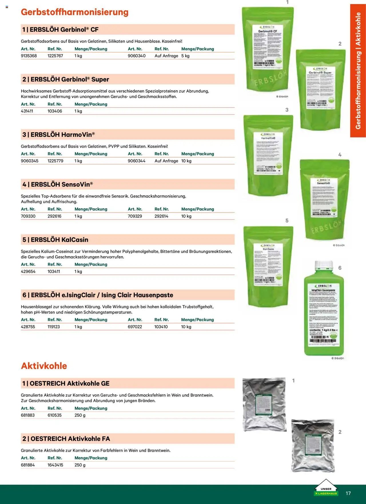 Lagerhaus Katalog Most & Saft