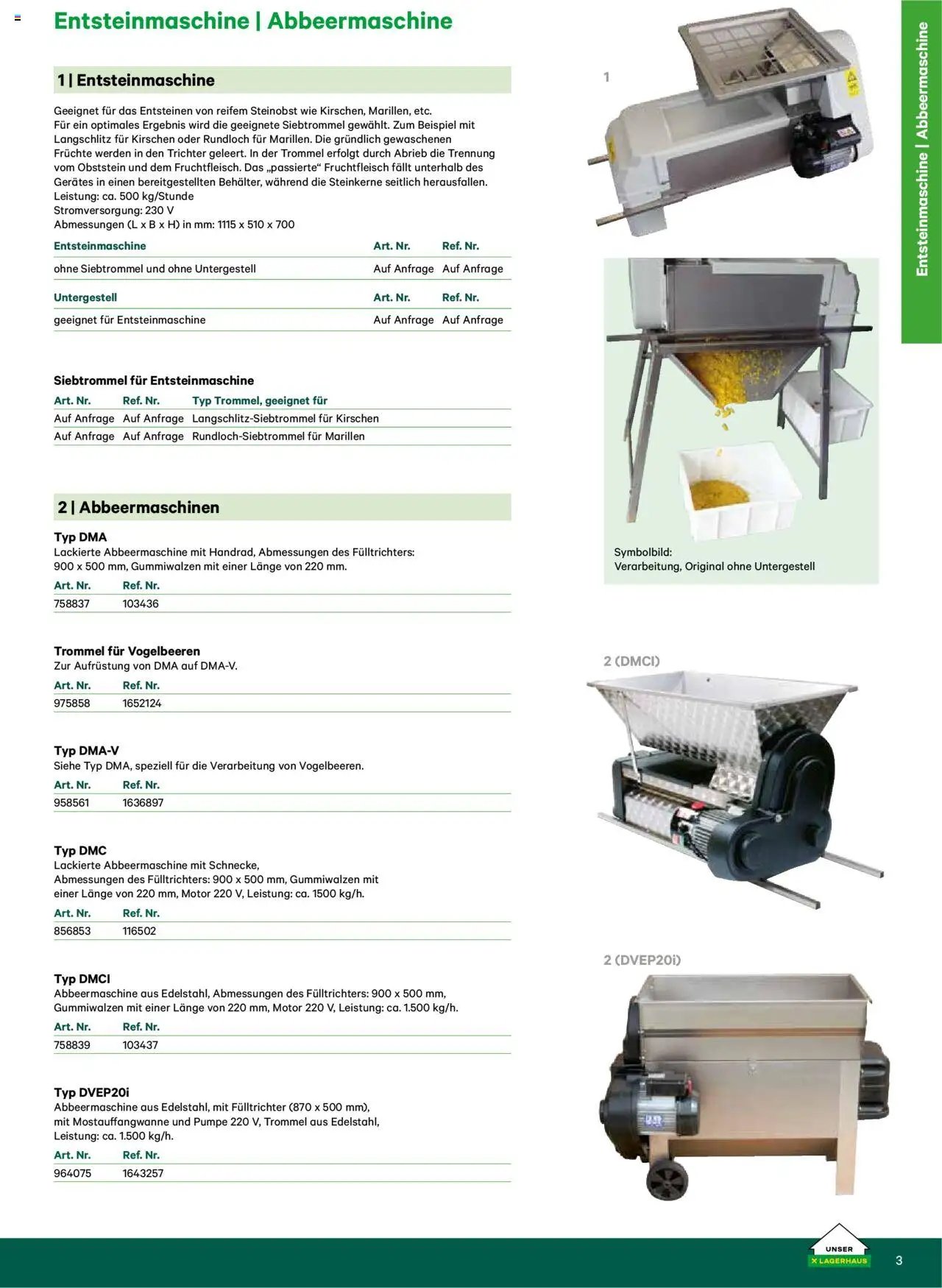 Lagerhaus Katalog Most & Saft