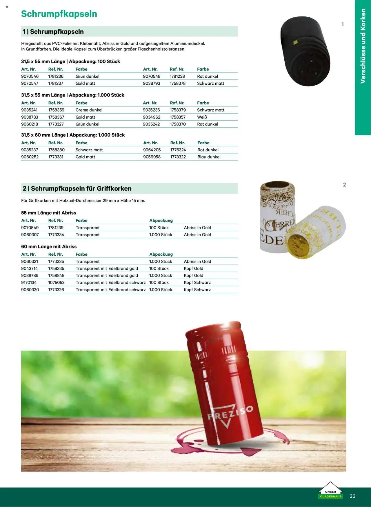 Lagerhaus Katalog Most & Saft