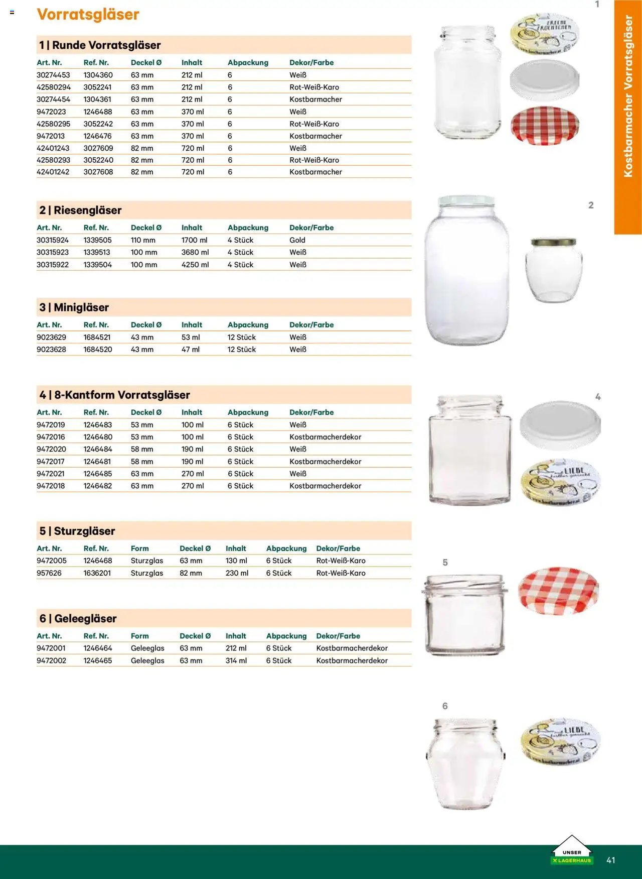 Lagerhaus Katalog Most & Saft