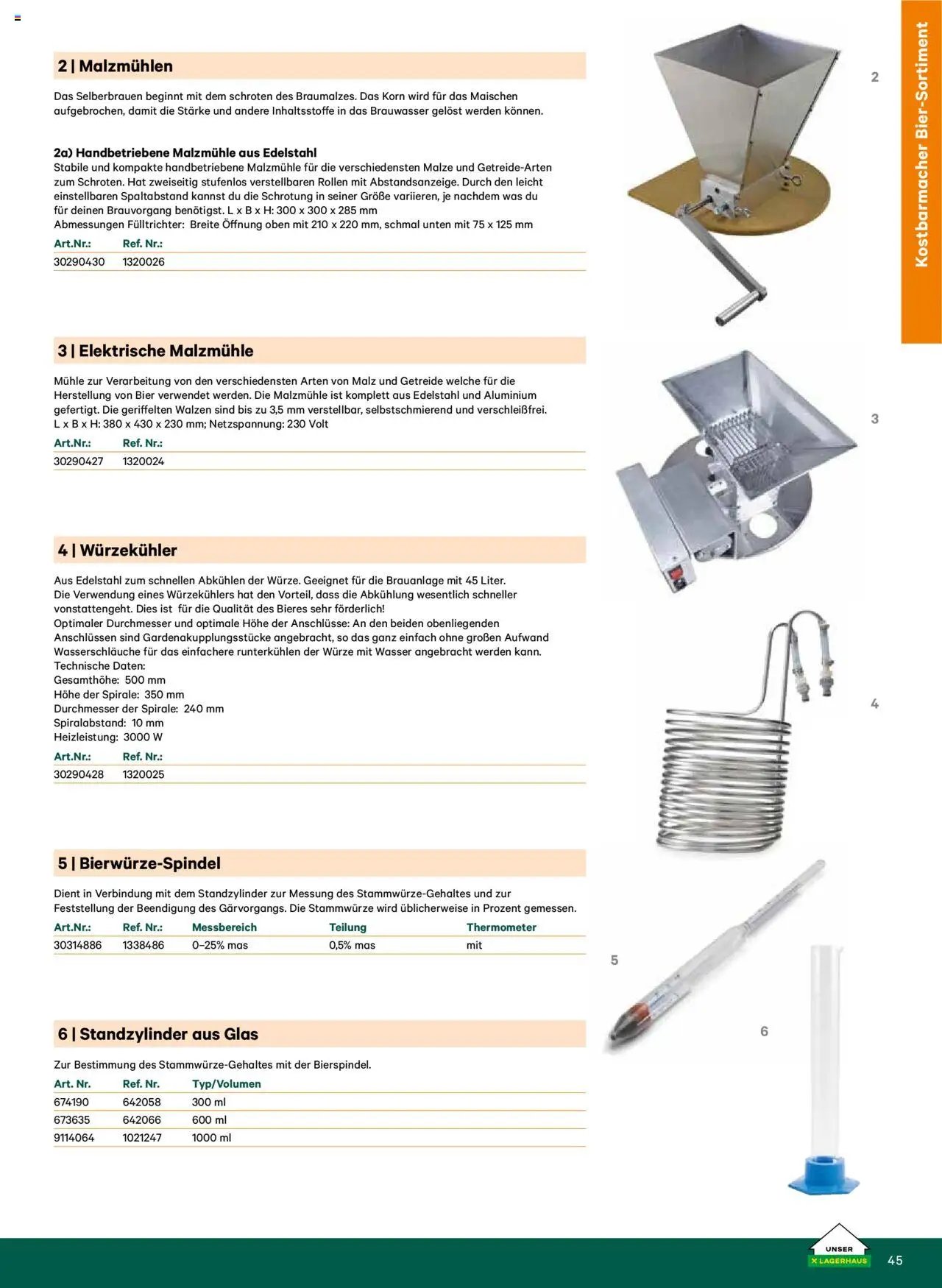 Lagerhaus Katalog Most & Saft