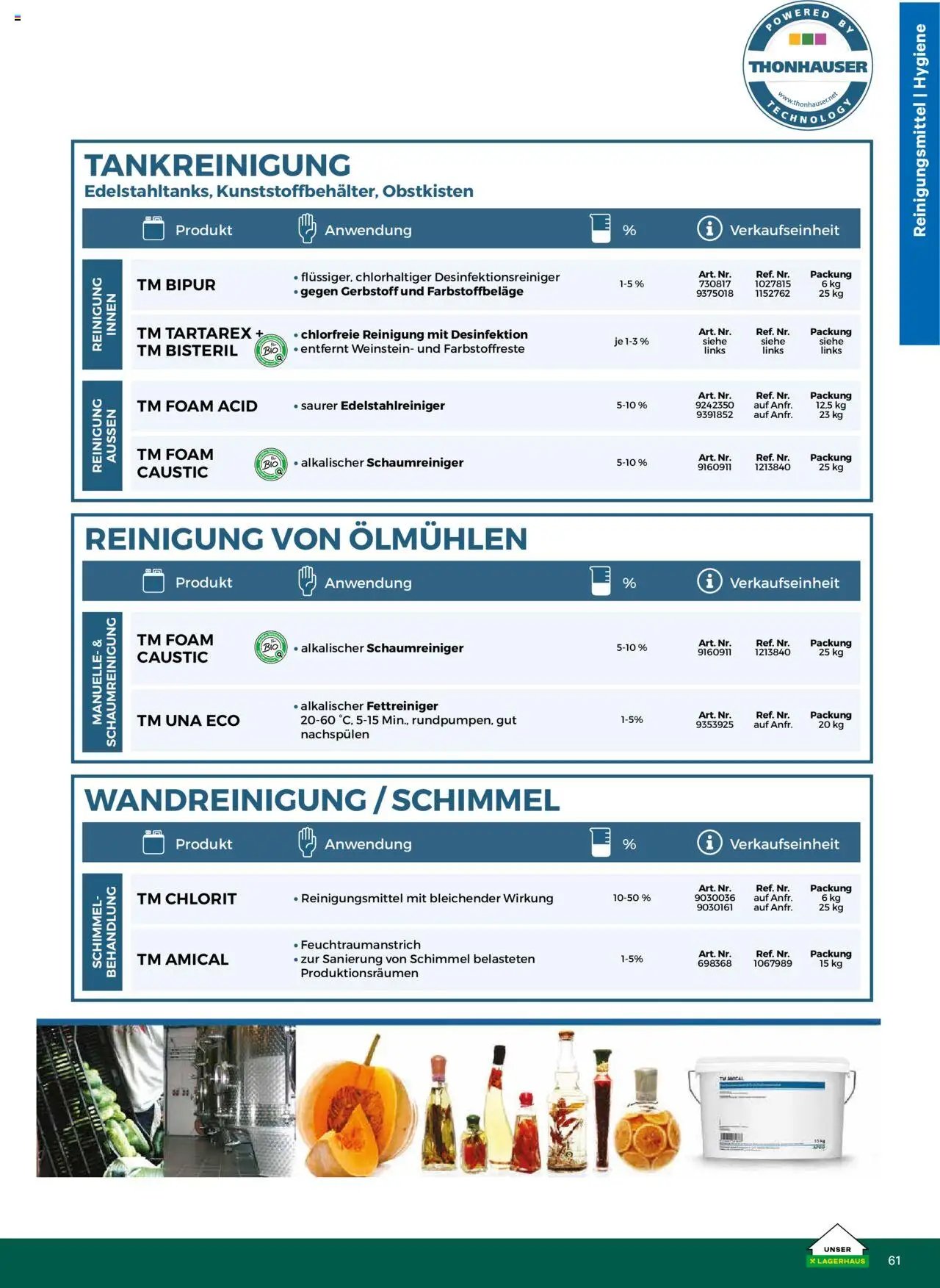 Lagerhaus Katalog Most & Saft