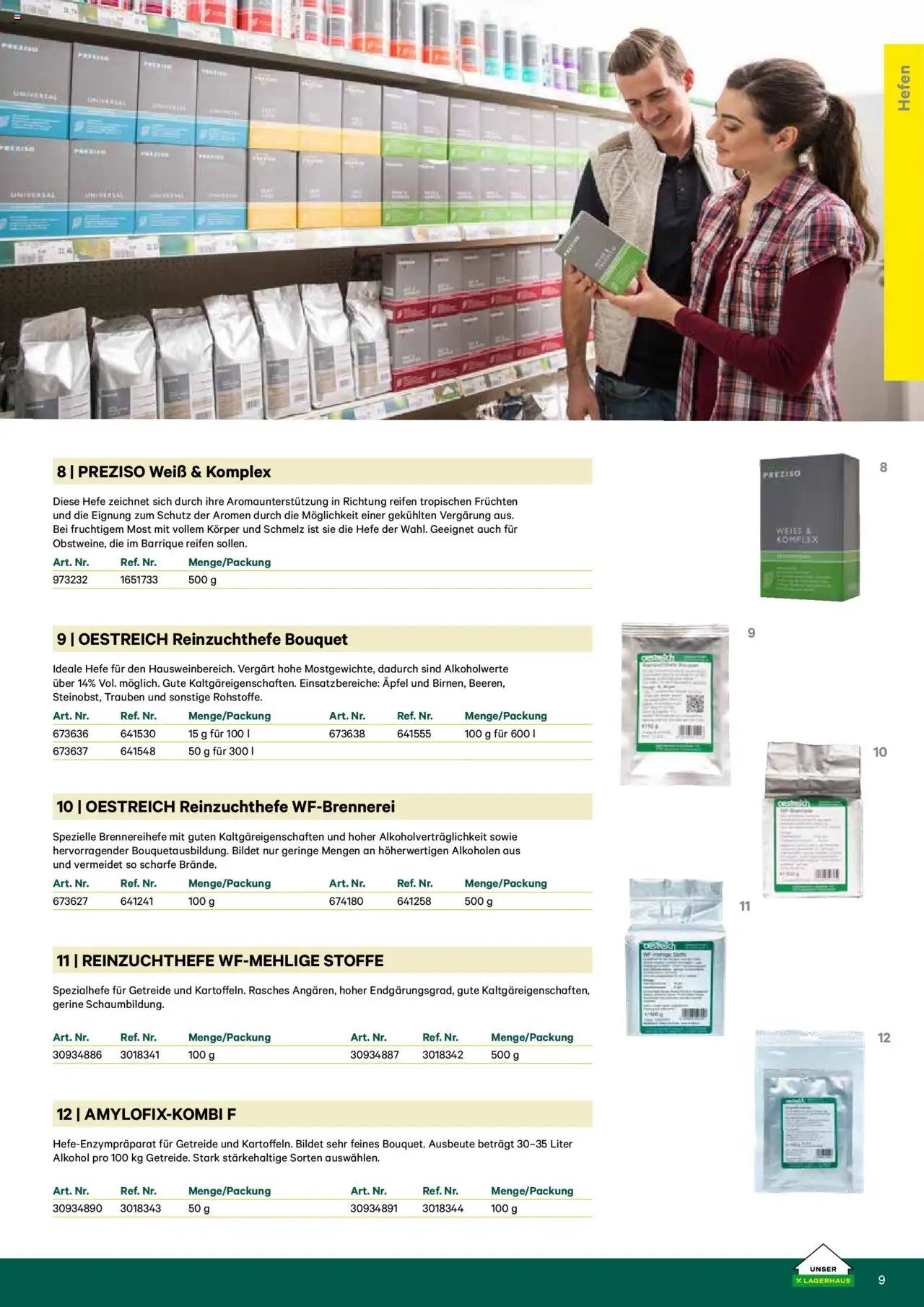 Lagerhaus Katalog Most & Saft
