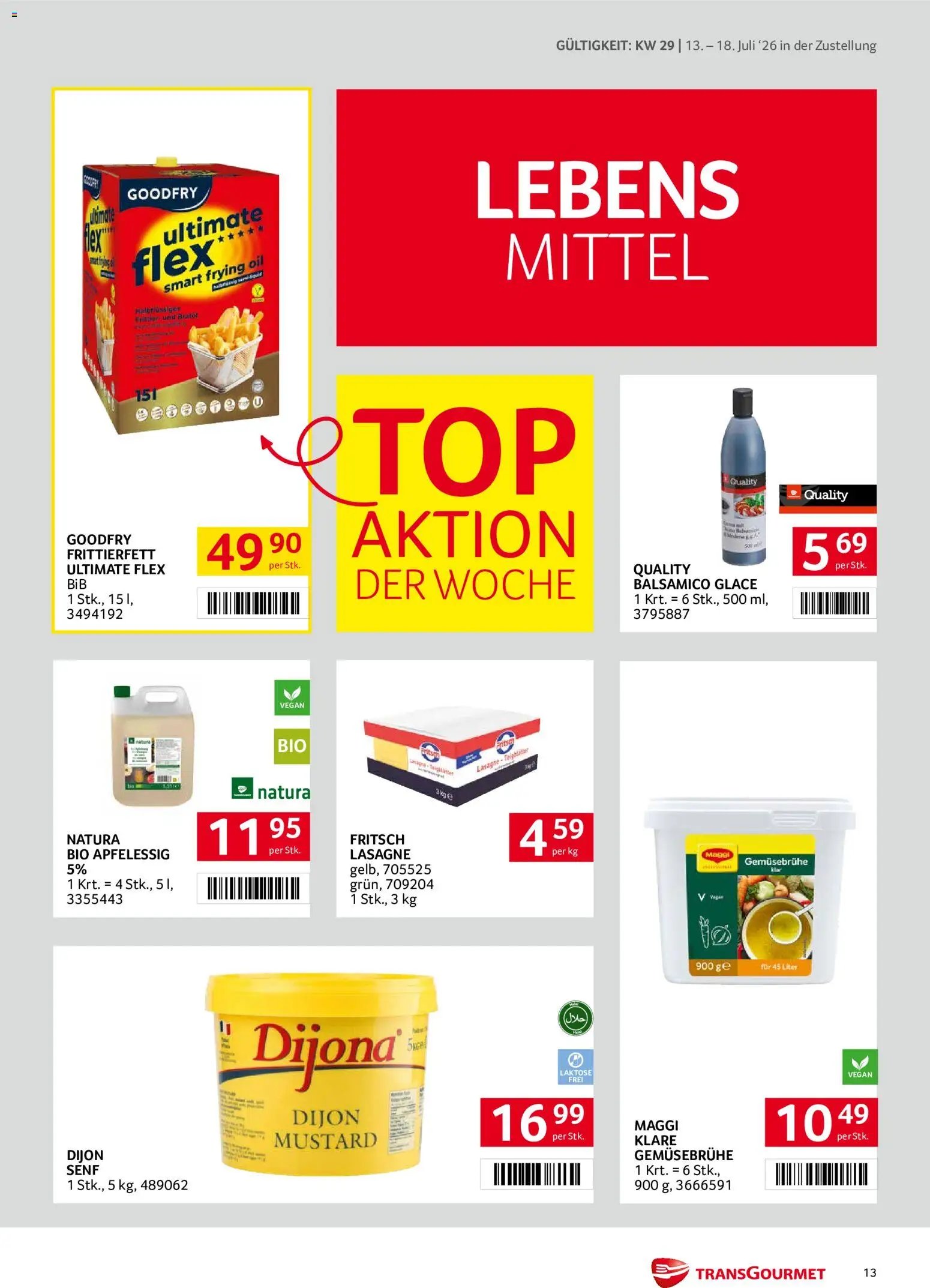Transgourmet Zustellaktion