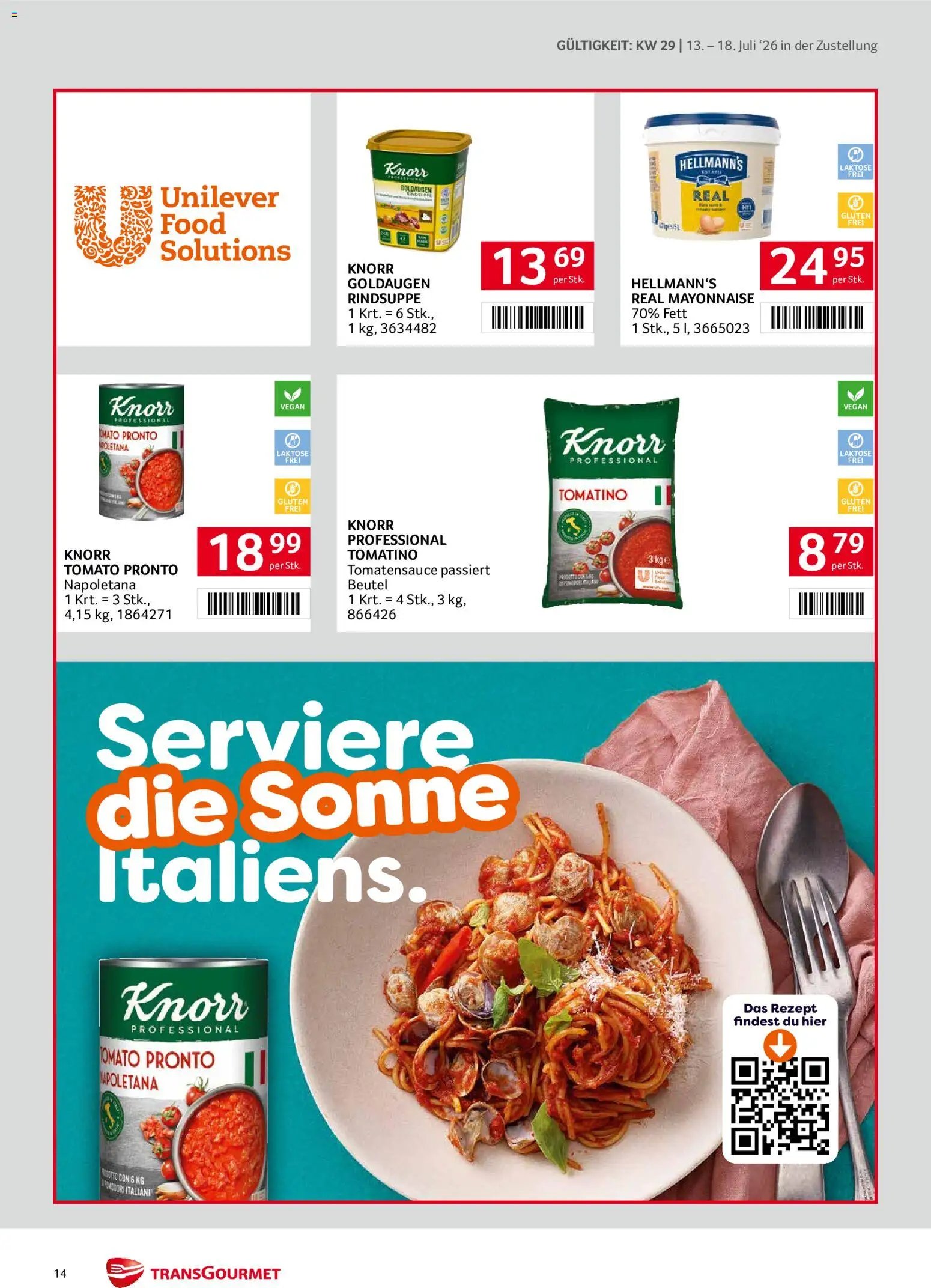 Transgourmet Zustellaktion