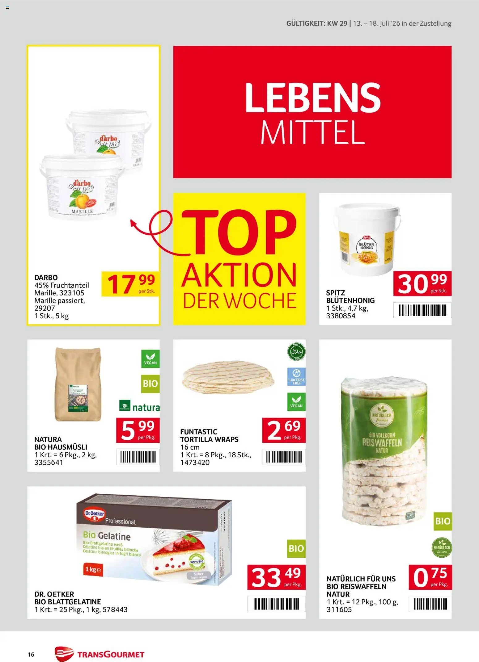 Transgourmet Zustellaktion