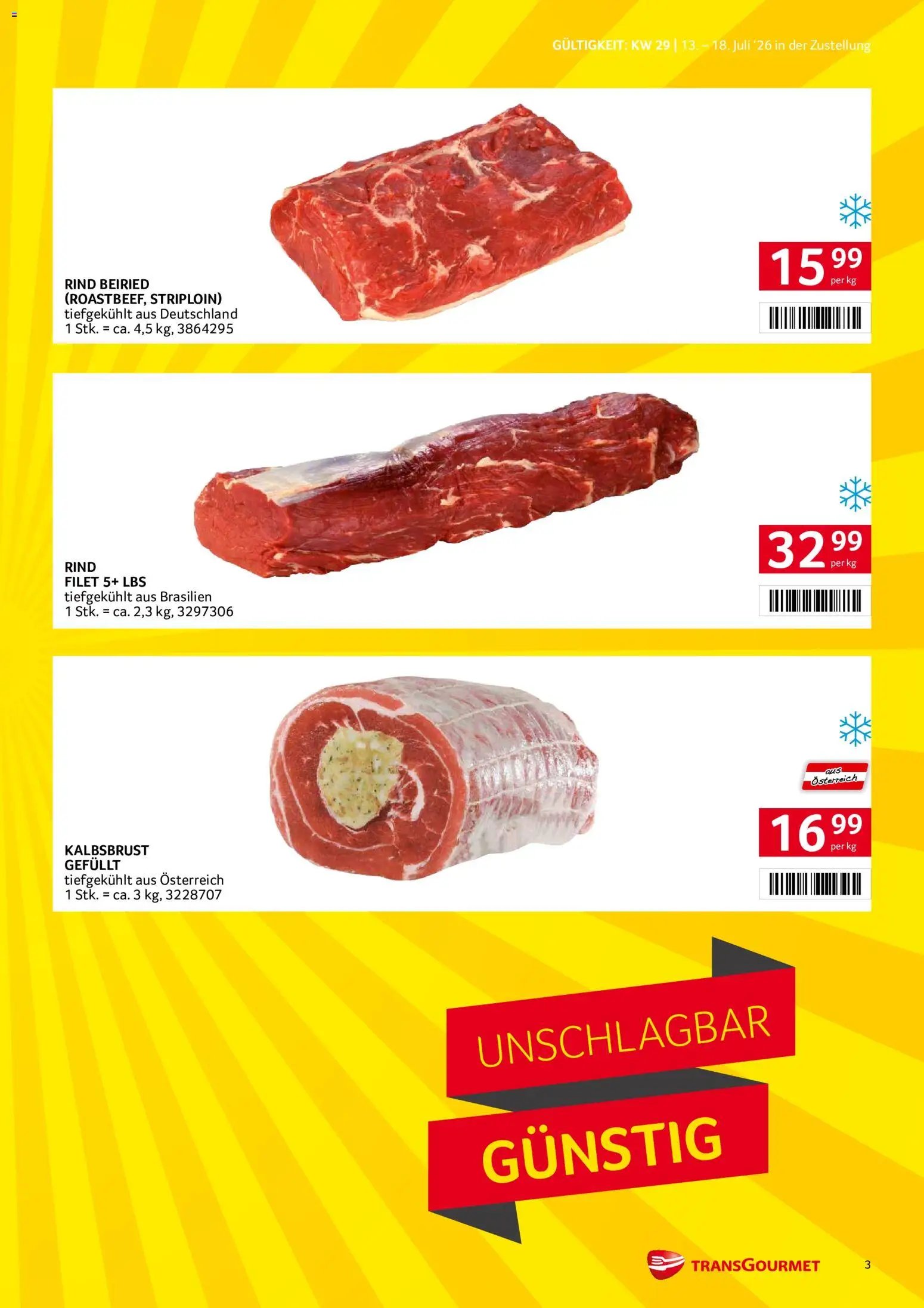 Transgourmet Zustellaktion