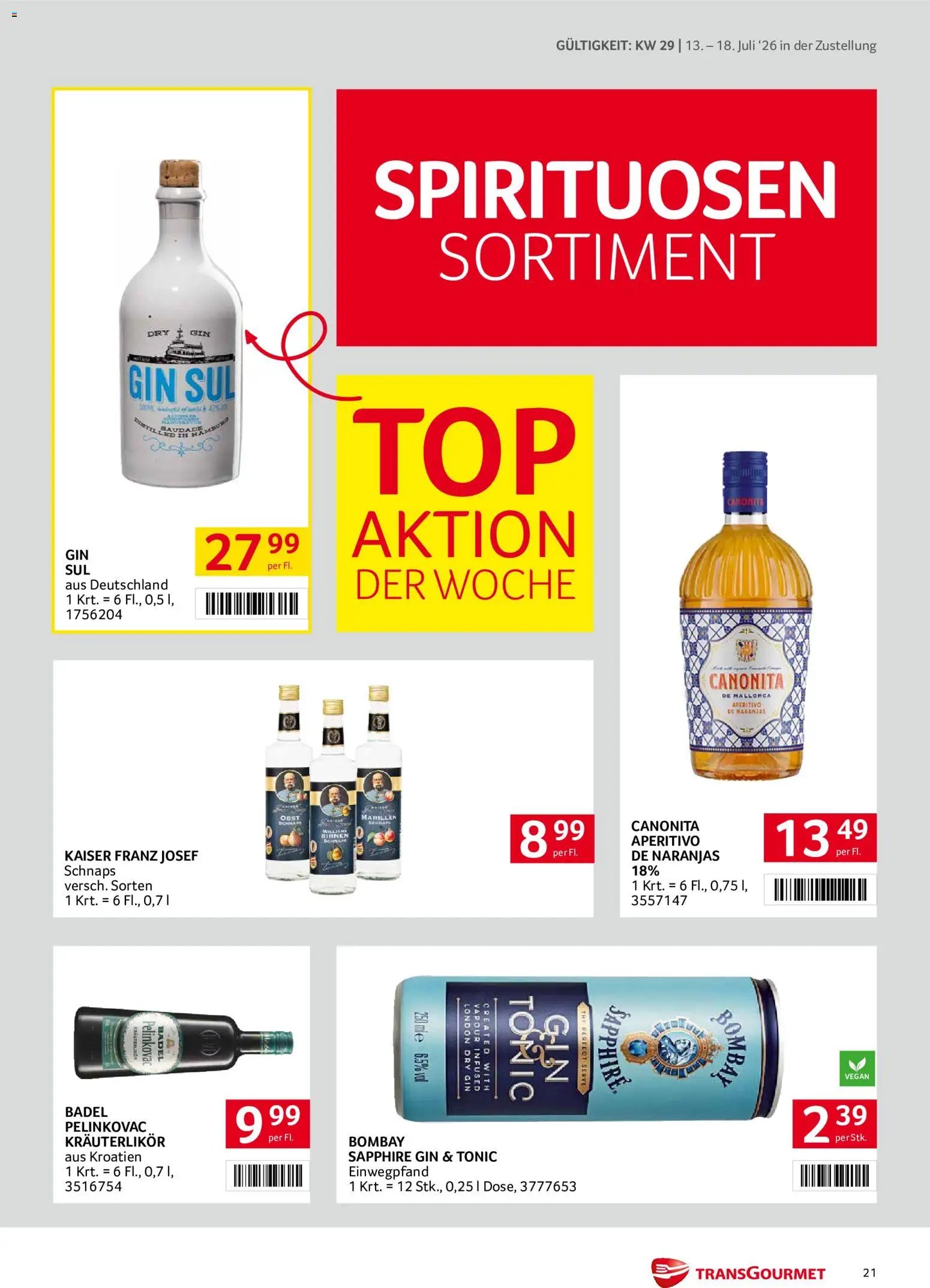 Transgourmet Zustellaktion