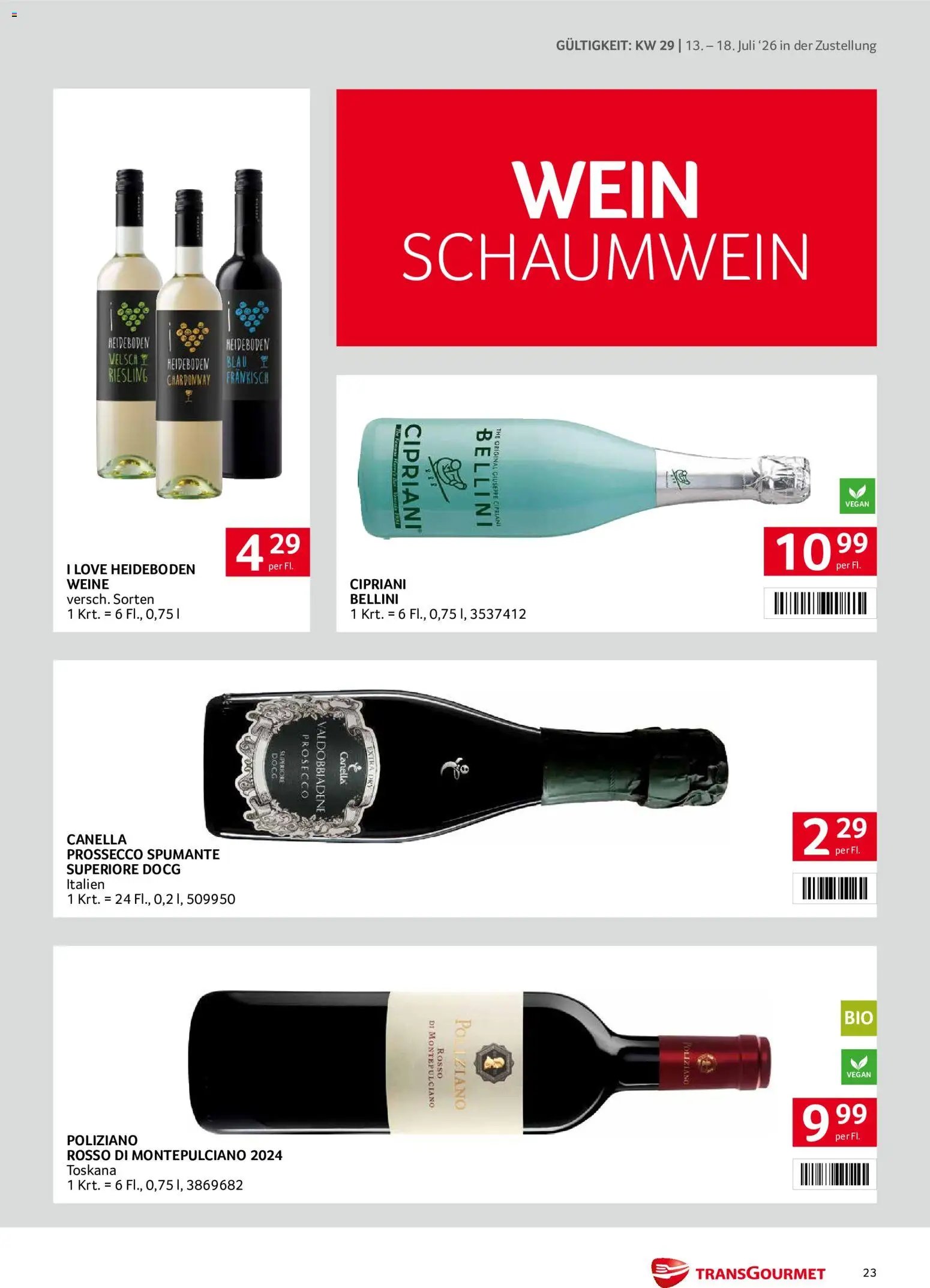 Transgourmet Zustellaktion