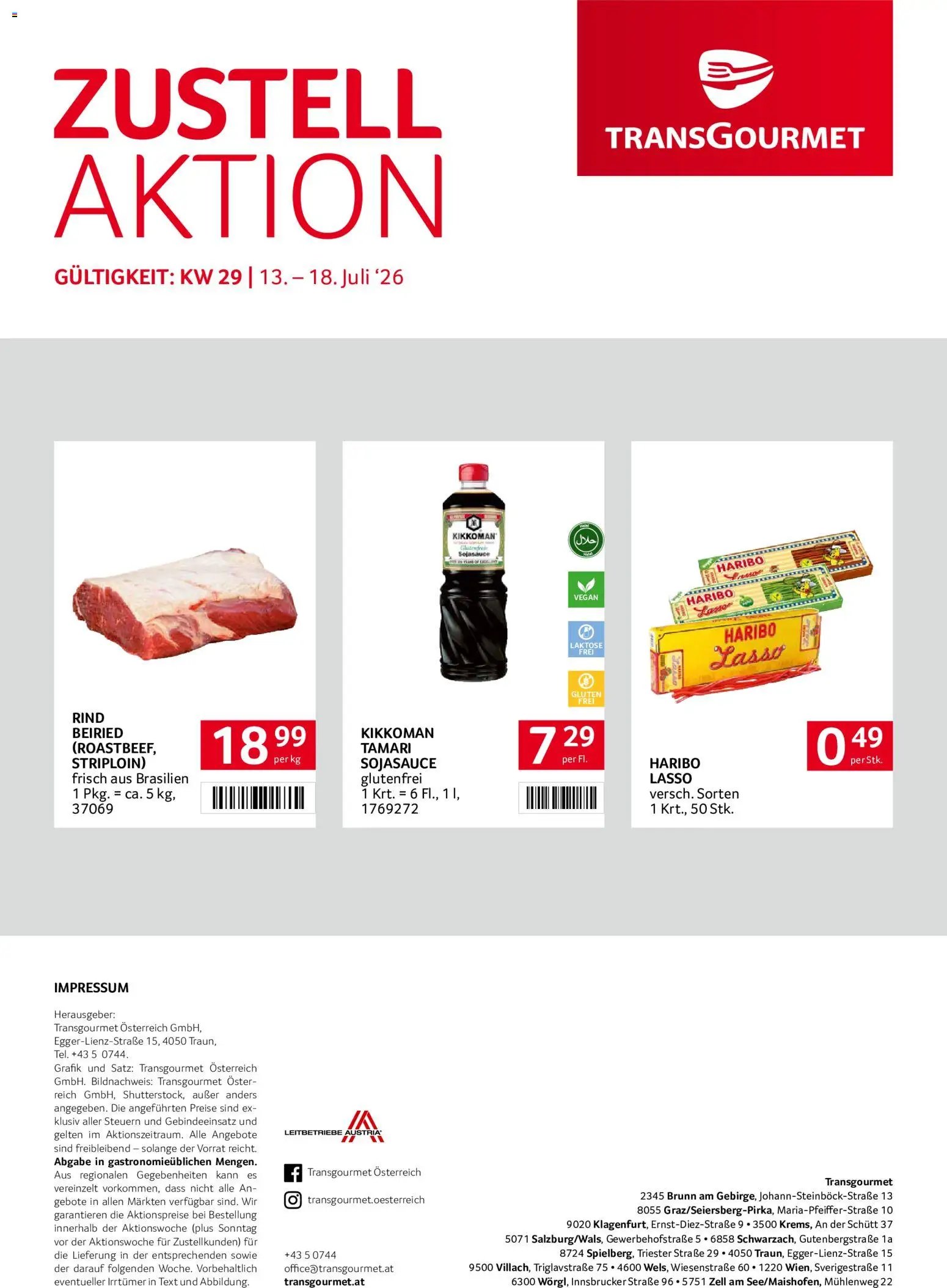 Transgourmet Zustellaktion