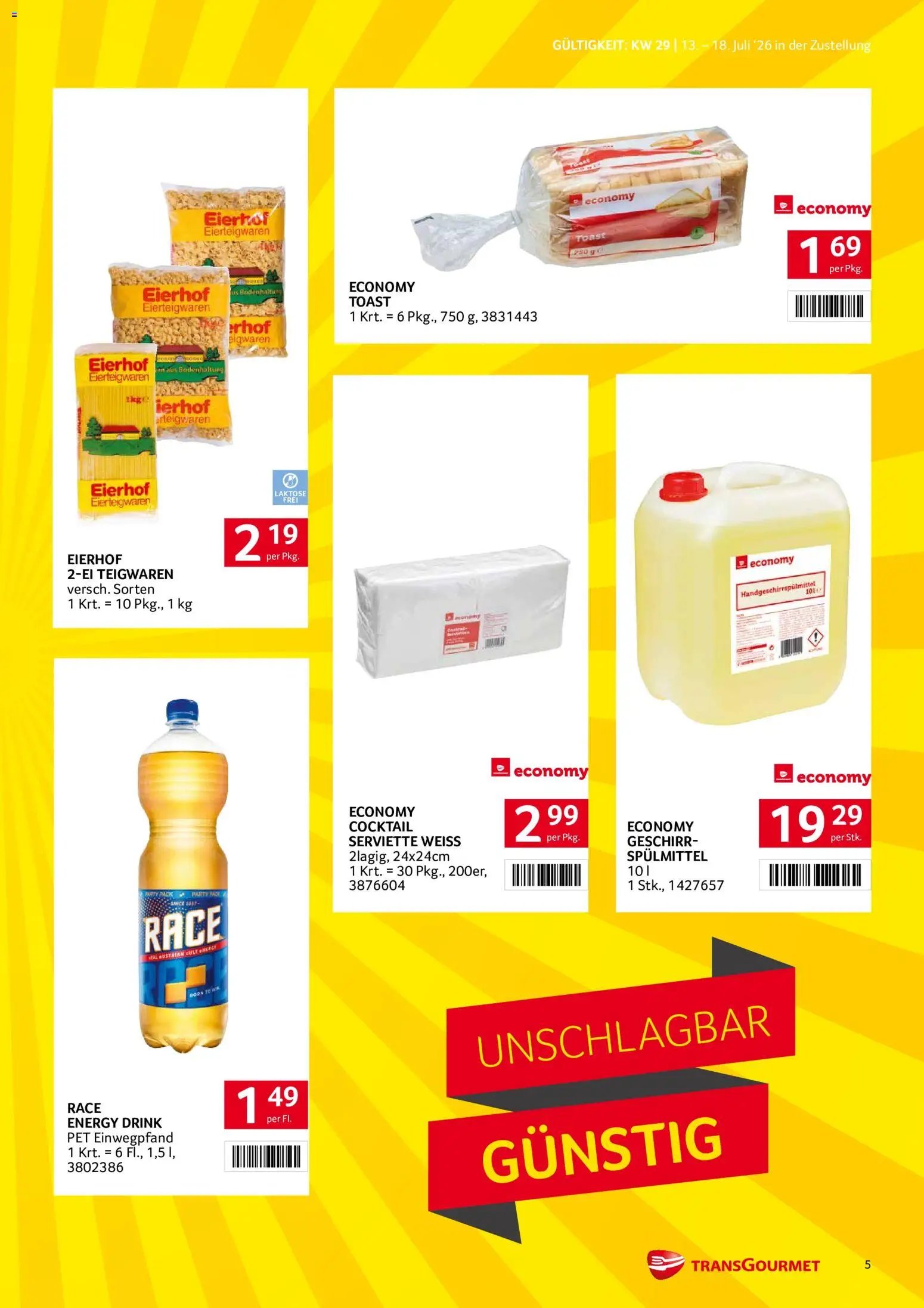Transgourmet Zustellaktion