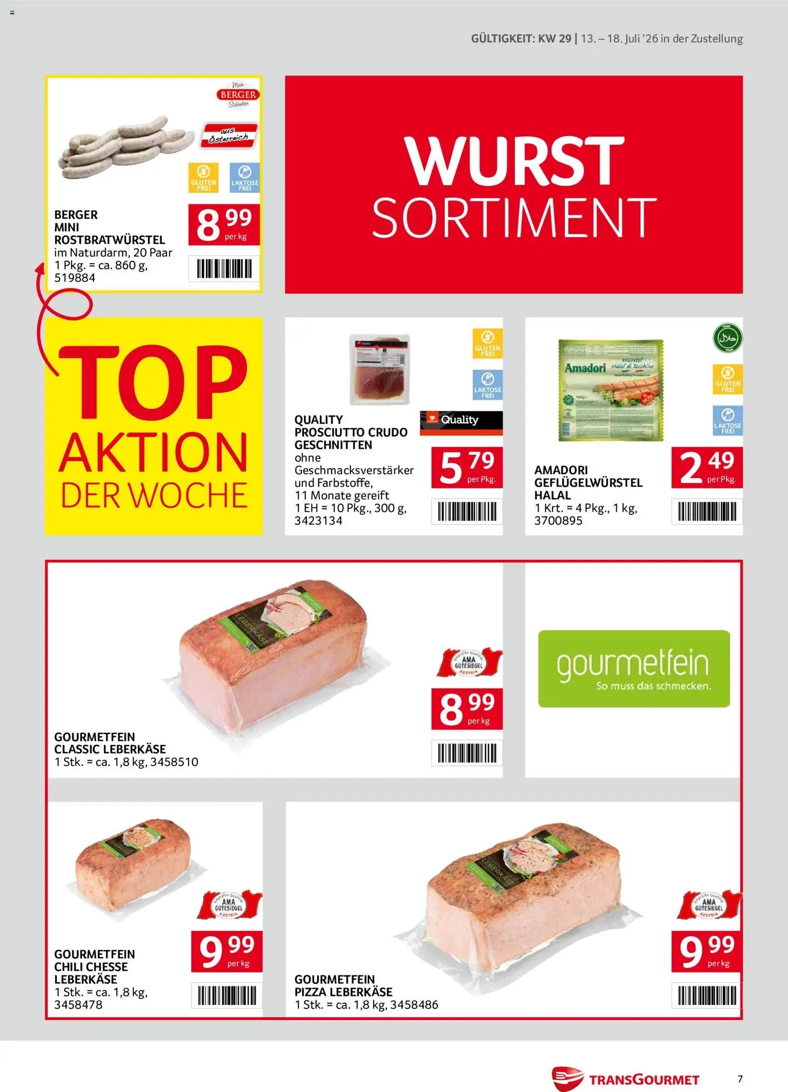 Transgourmet Zustellaktion