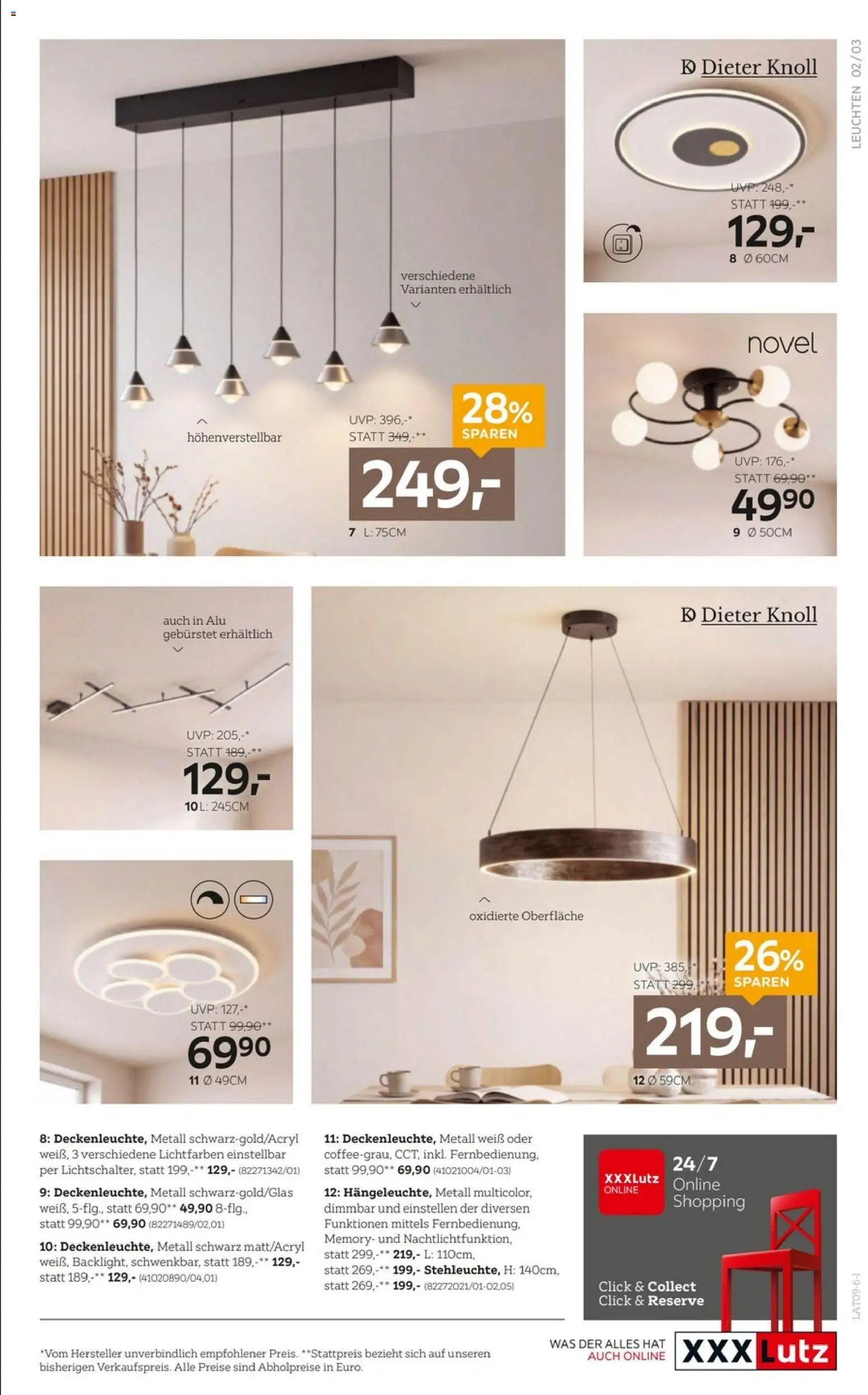XXXLutz Lampen