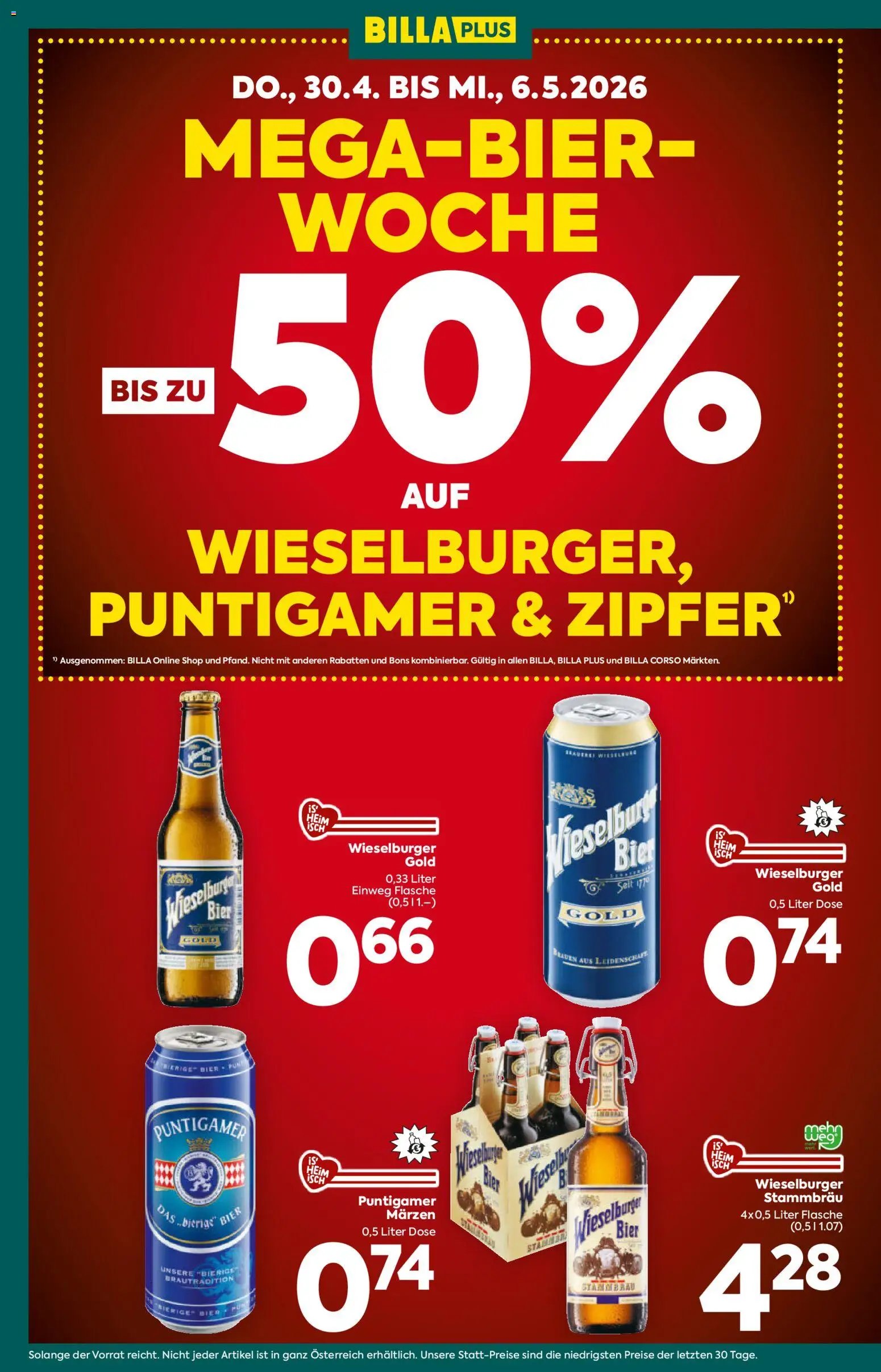 Billa Plus Flugblatt