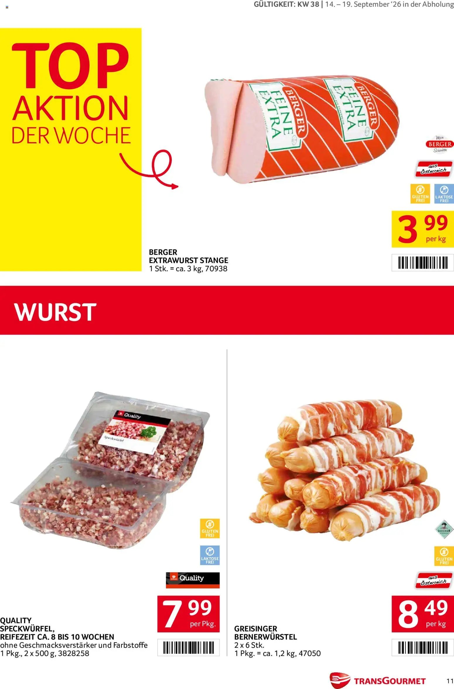 Transgourmet Flugblatt