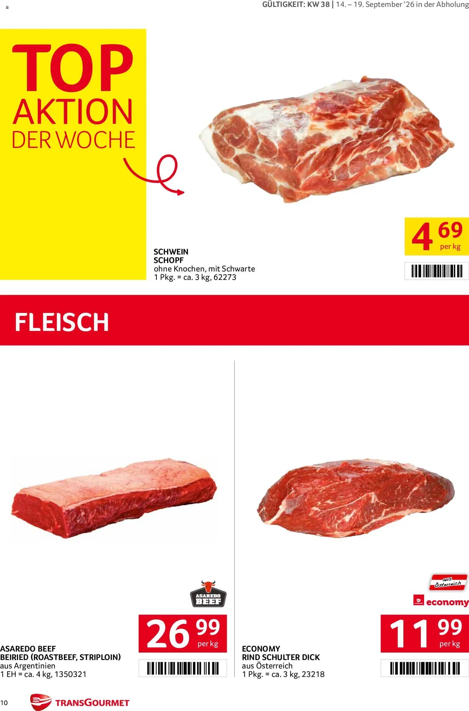 Transgourmet Flugblatt