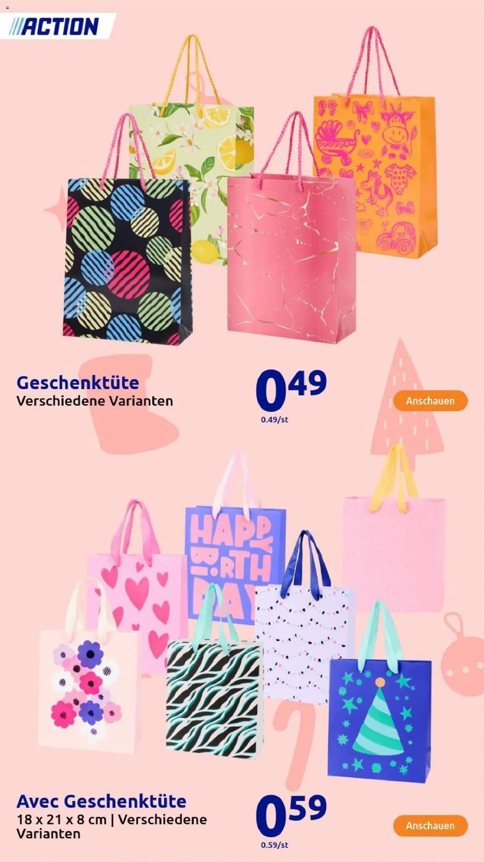 Action Geschenke