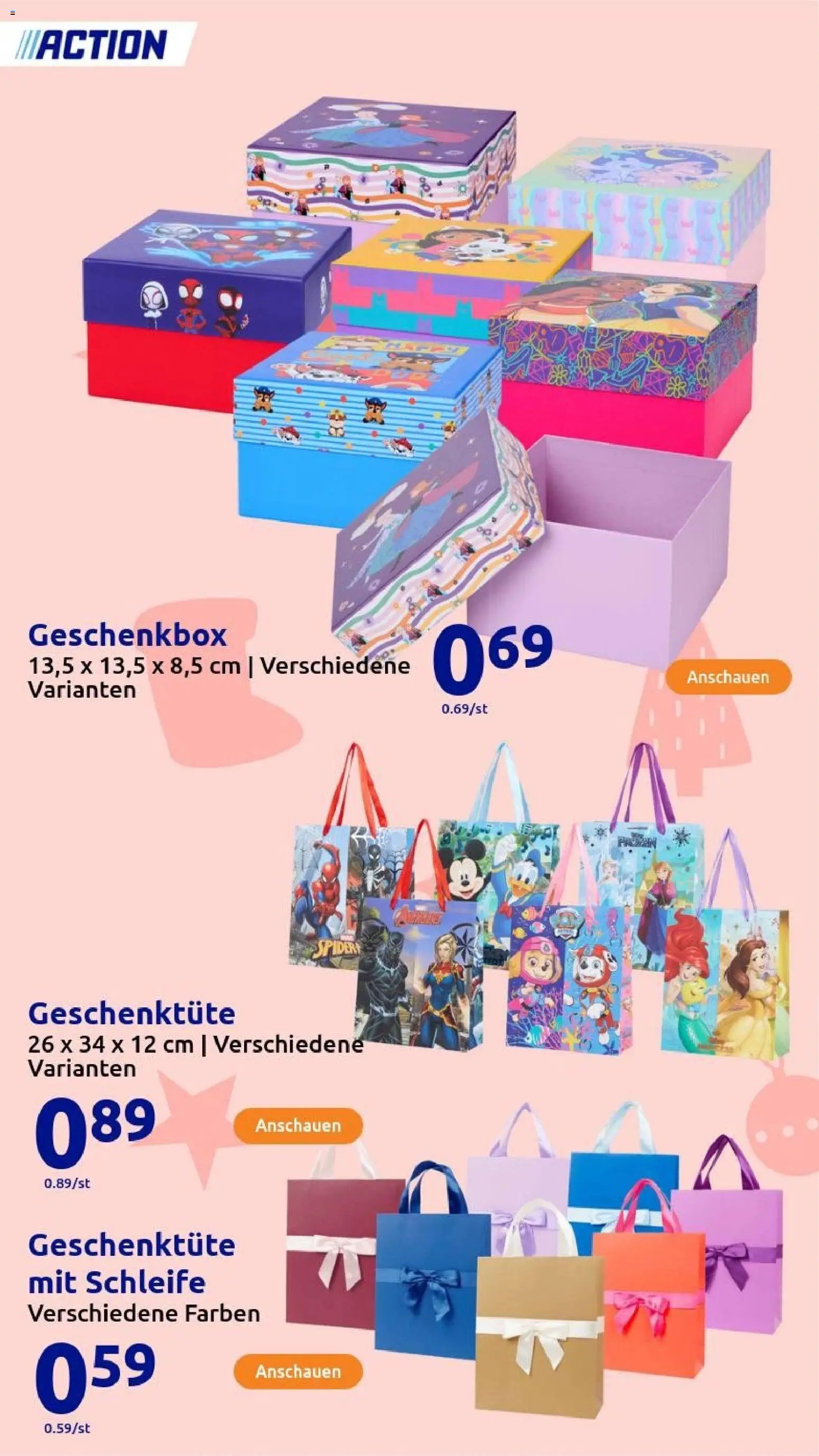 Action Geschenke