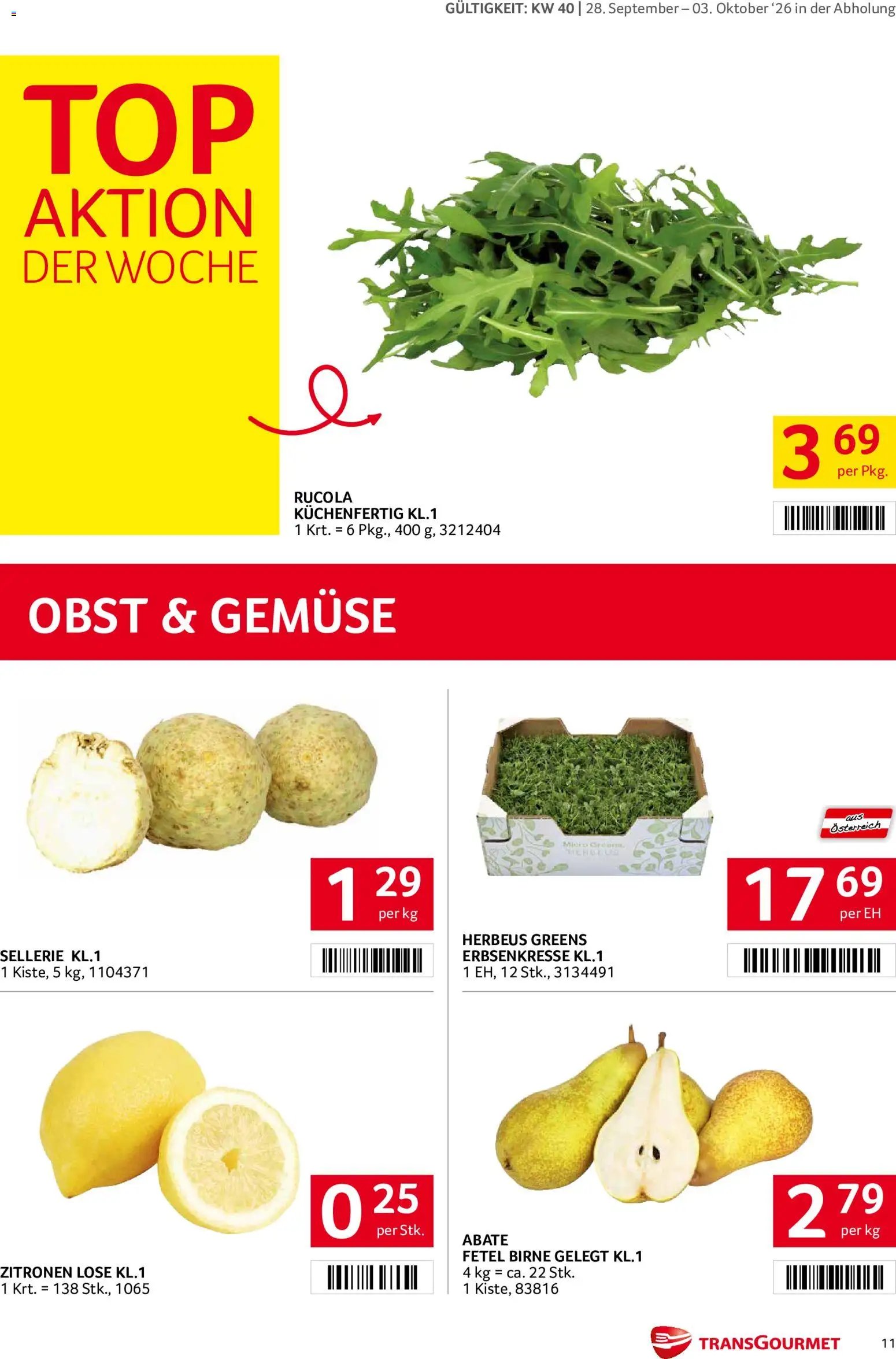 Transgourmet Flugblatt