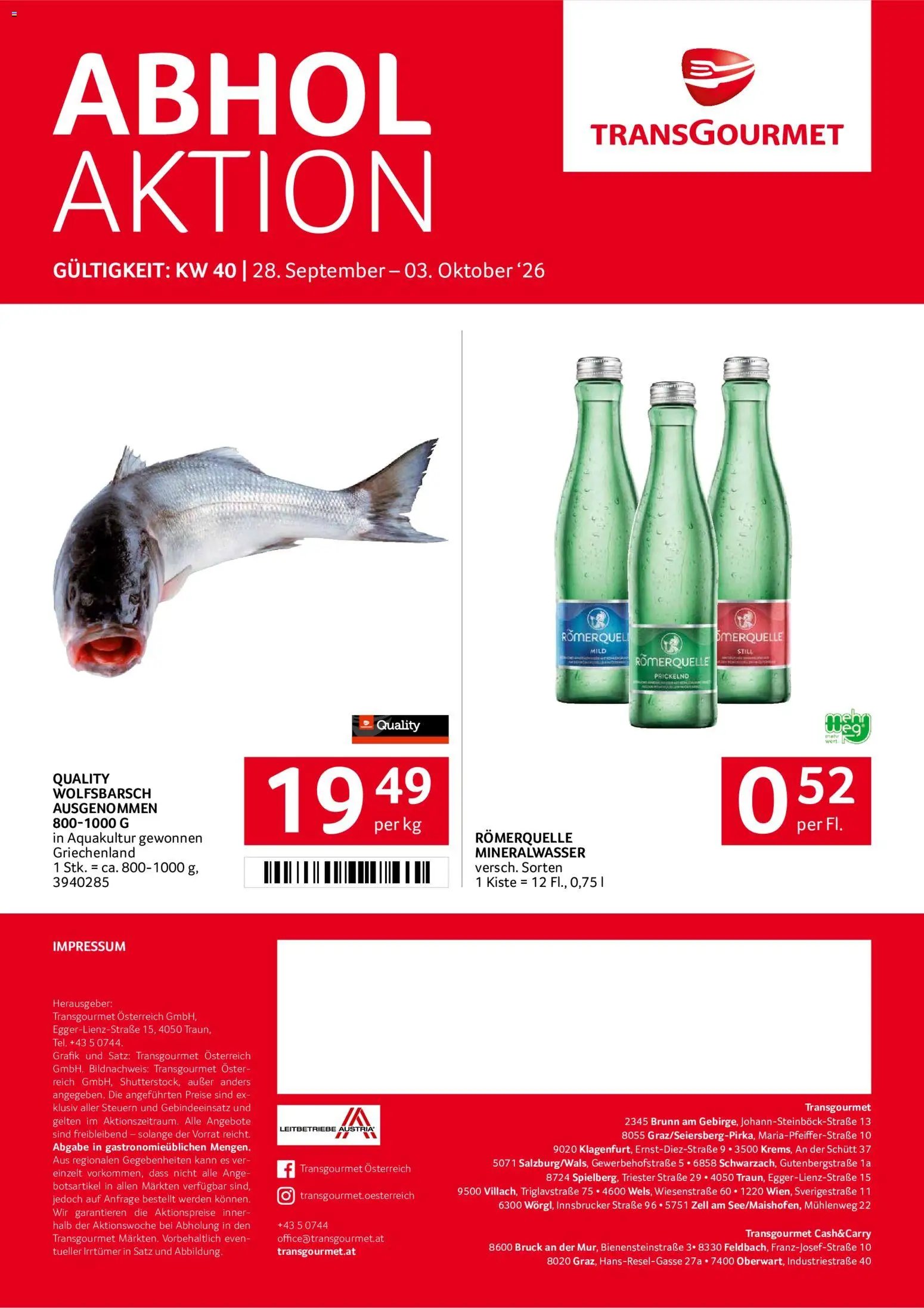 Transgourmet Flugblatt