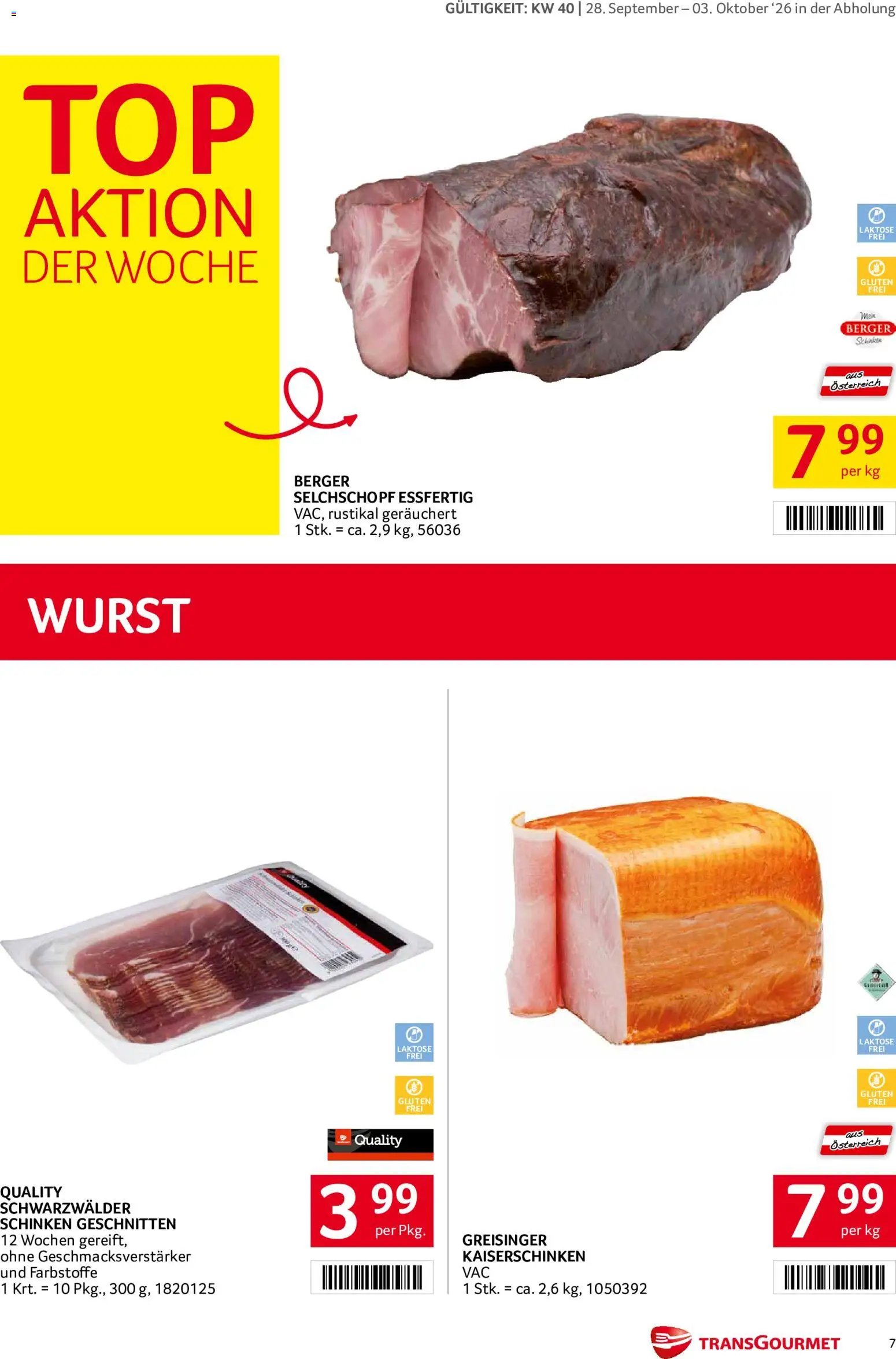 Transgourmet Flugblatt