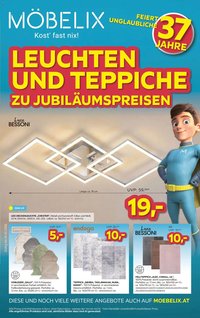 Möbelix LEUCHTEN UND TEPPICHE ZU JUBILÄUMSPREISEN