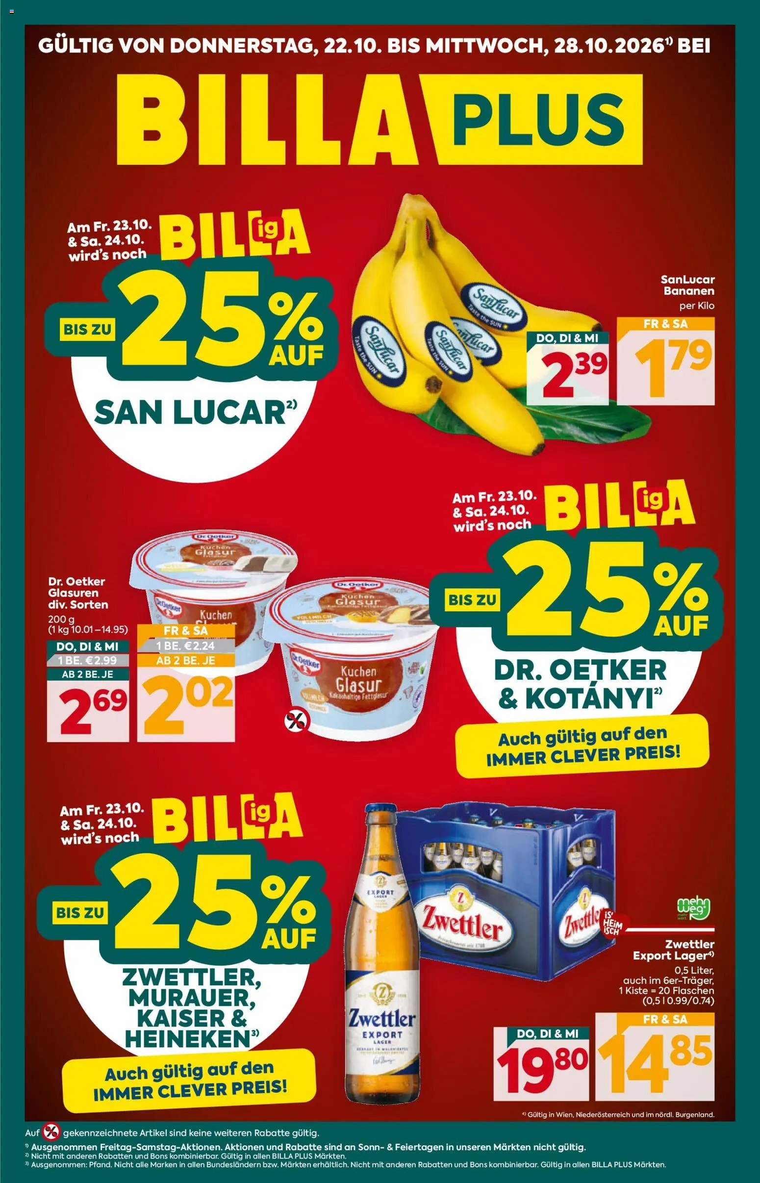 Billa Plus Flugblatt