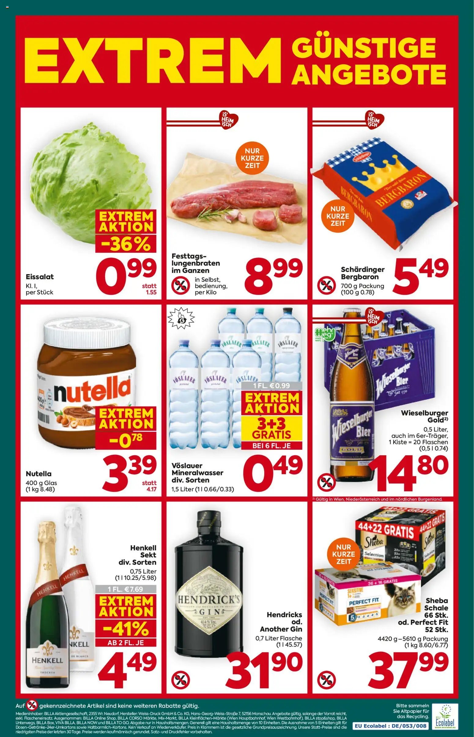 Billa Plus Flugblatt