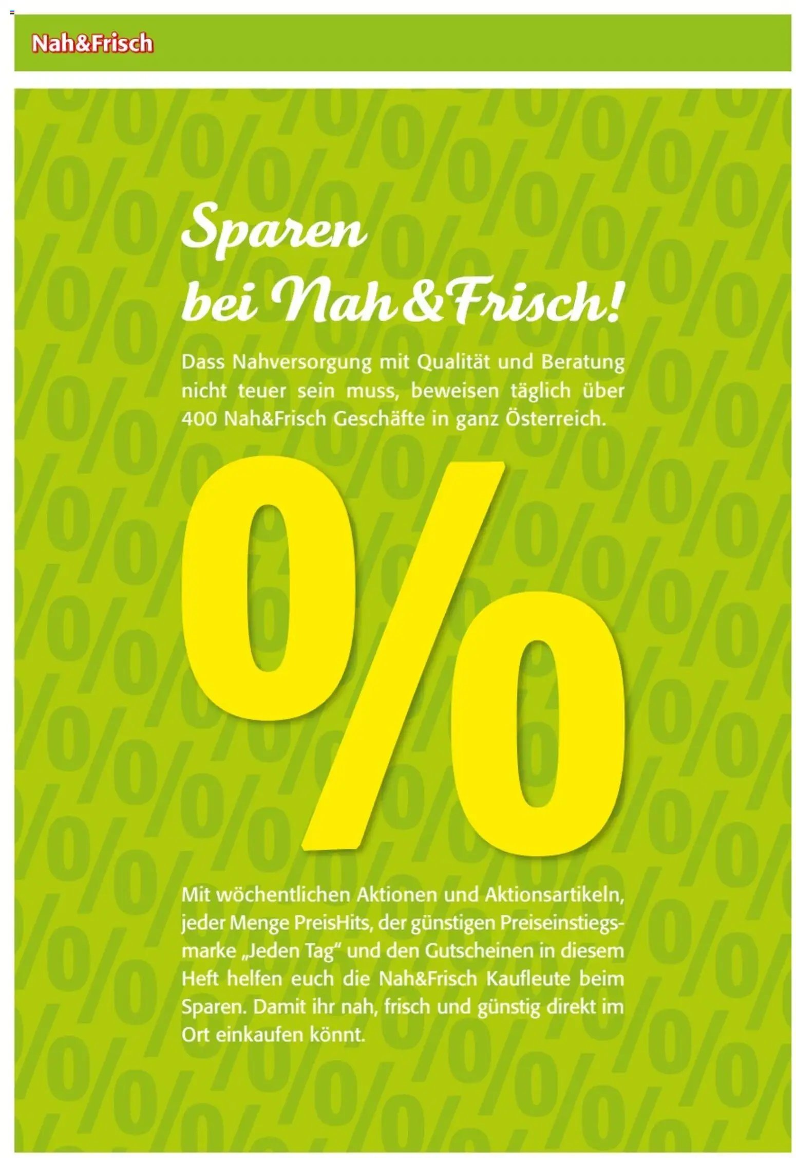 Nah und Frisch Gutscheinheft