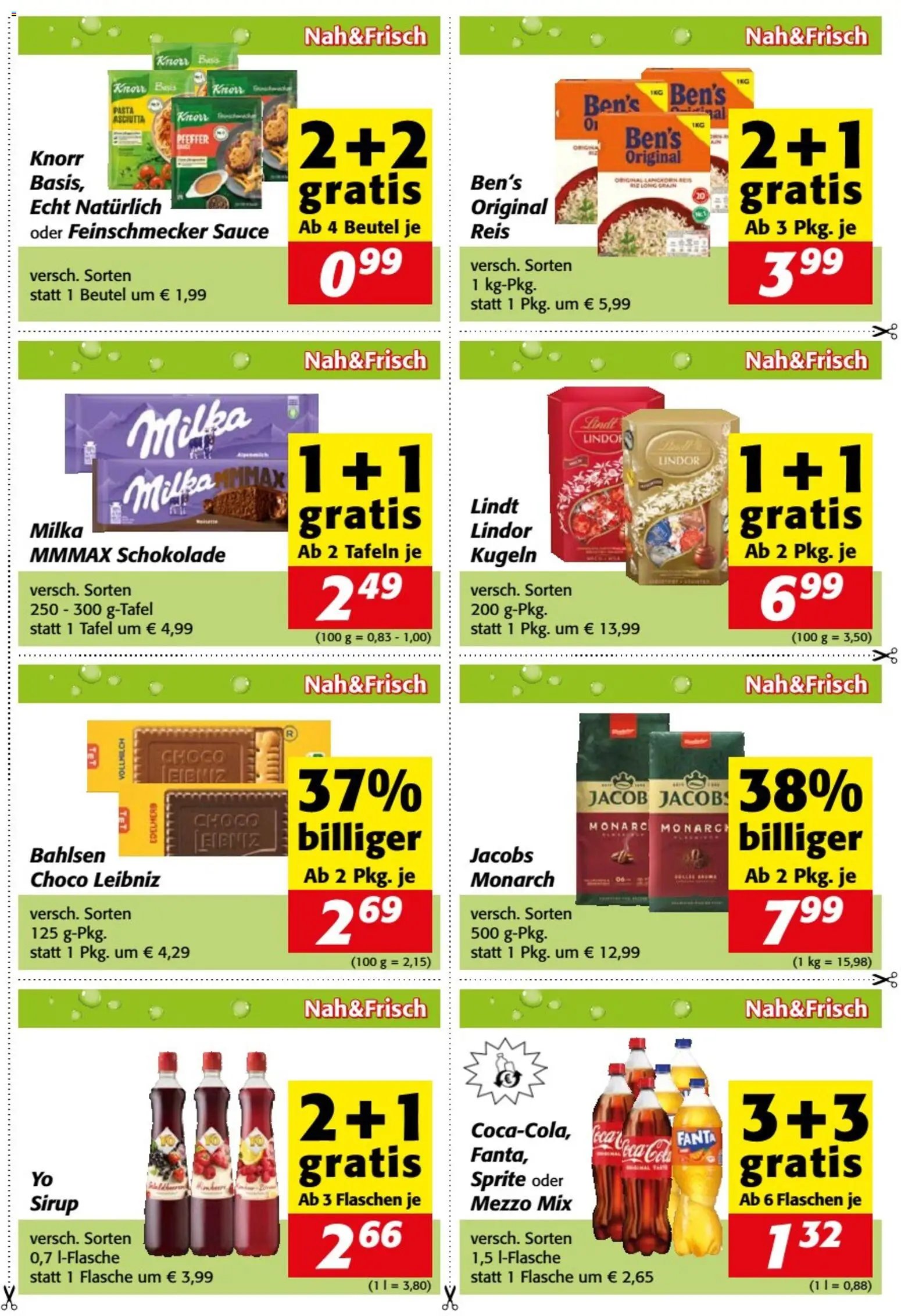 Nah und Frisch Gutscheinheft