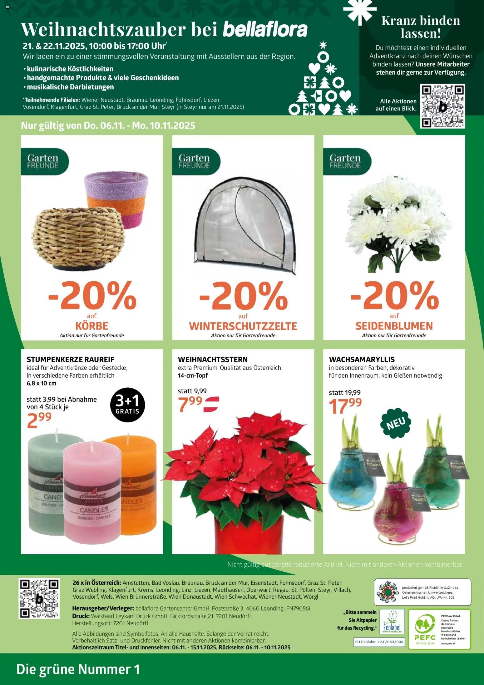 bellaflora Flugblatt