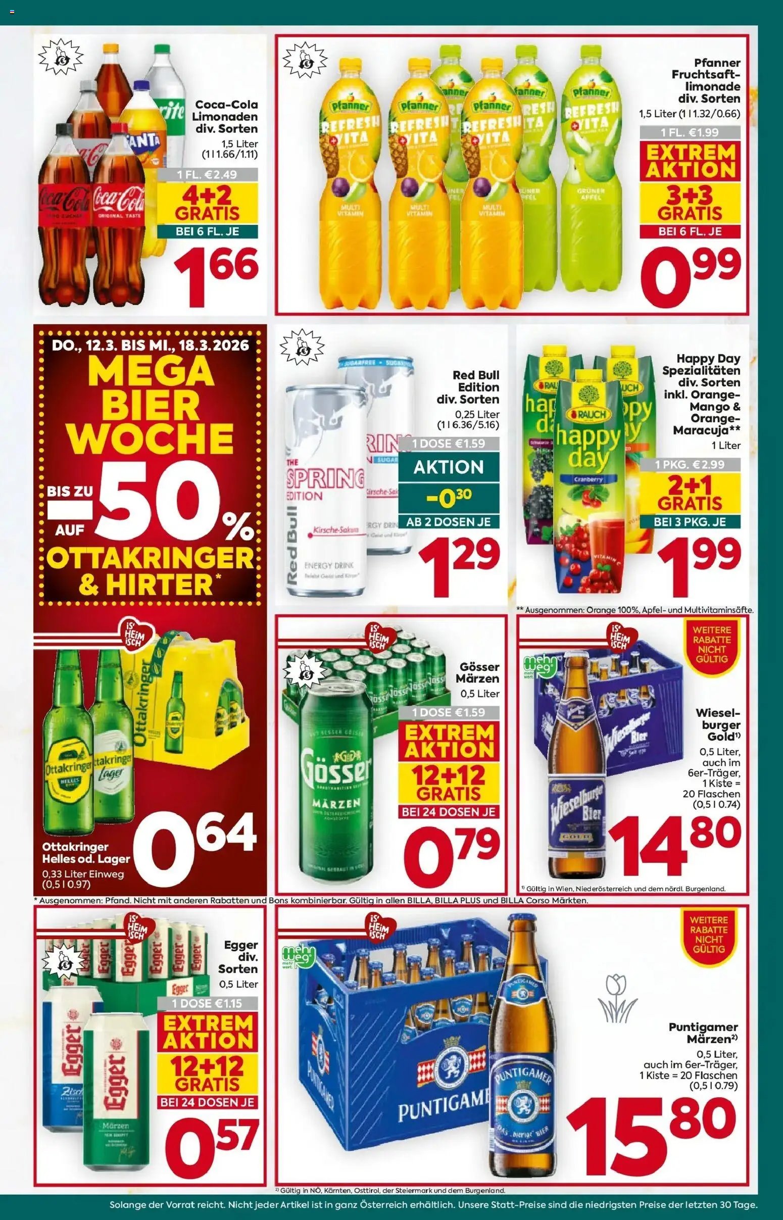 Billa Plus Flugblatt - Burgenland