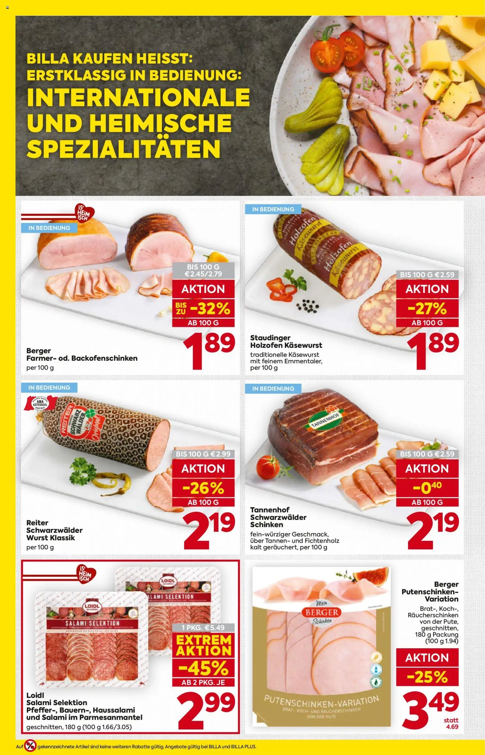 Billa Flugblatt