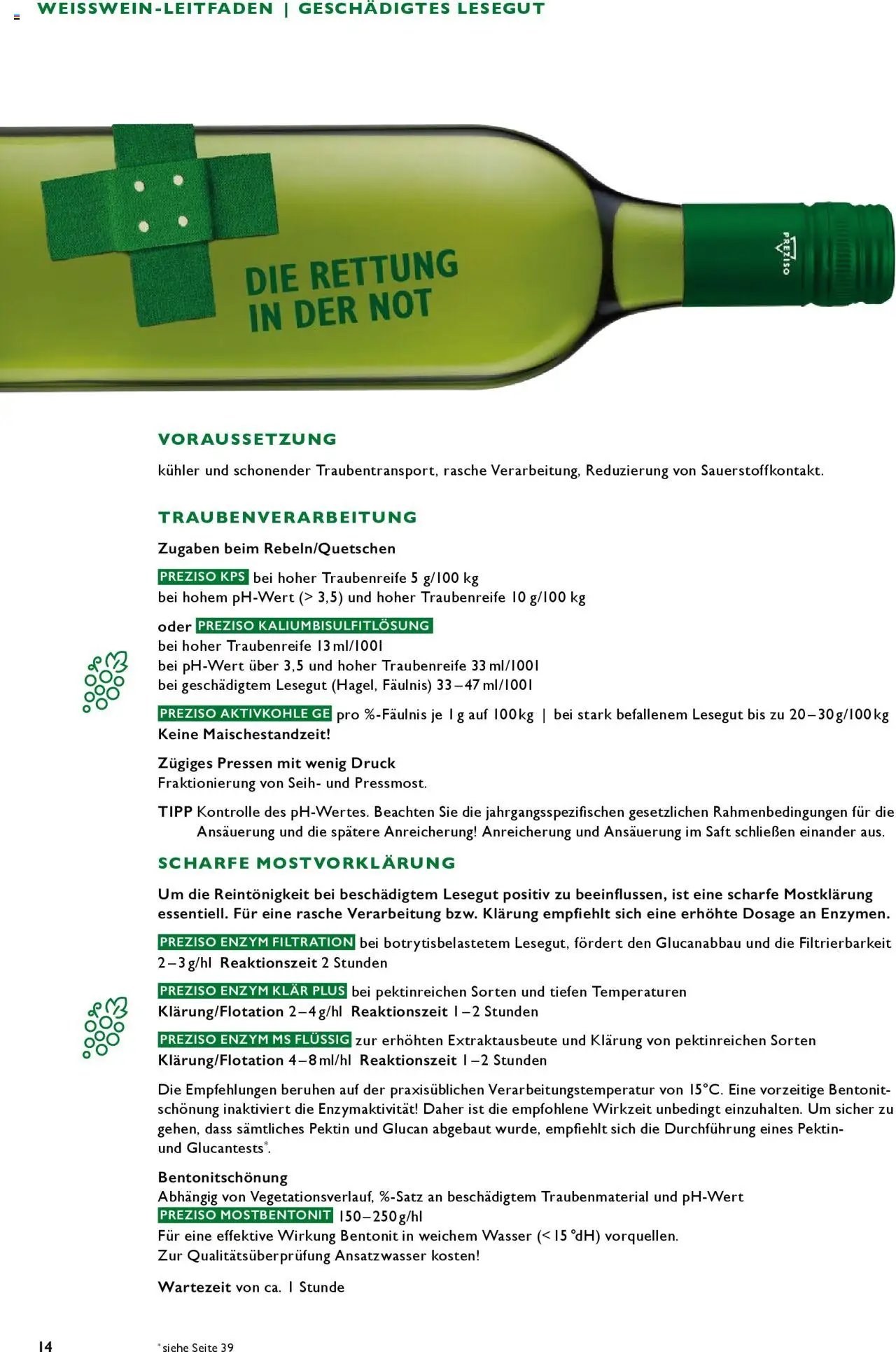 Lagerhaus Preziso Handbuch