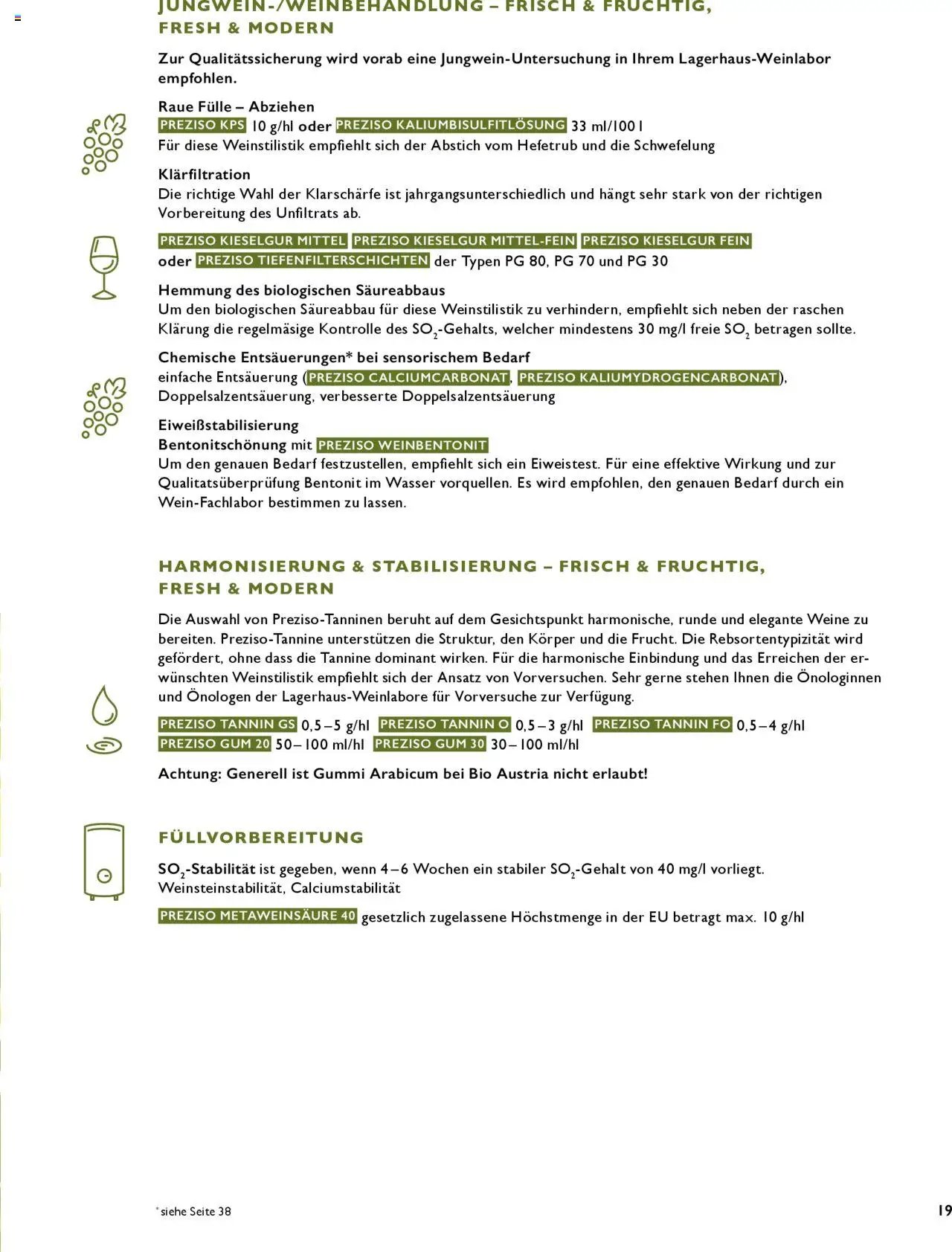 Lagerhaus Preziso Handbuch