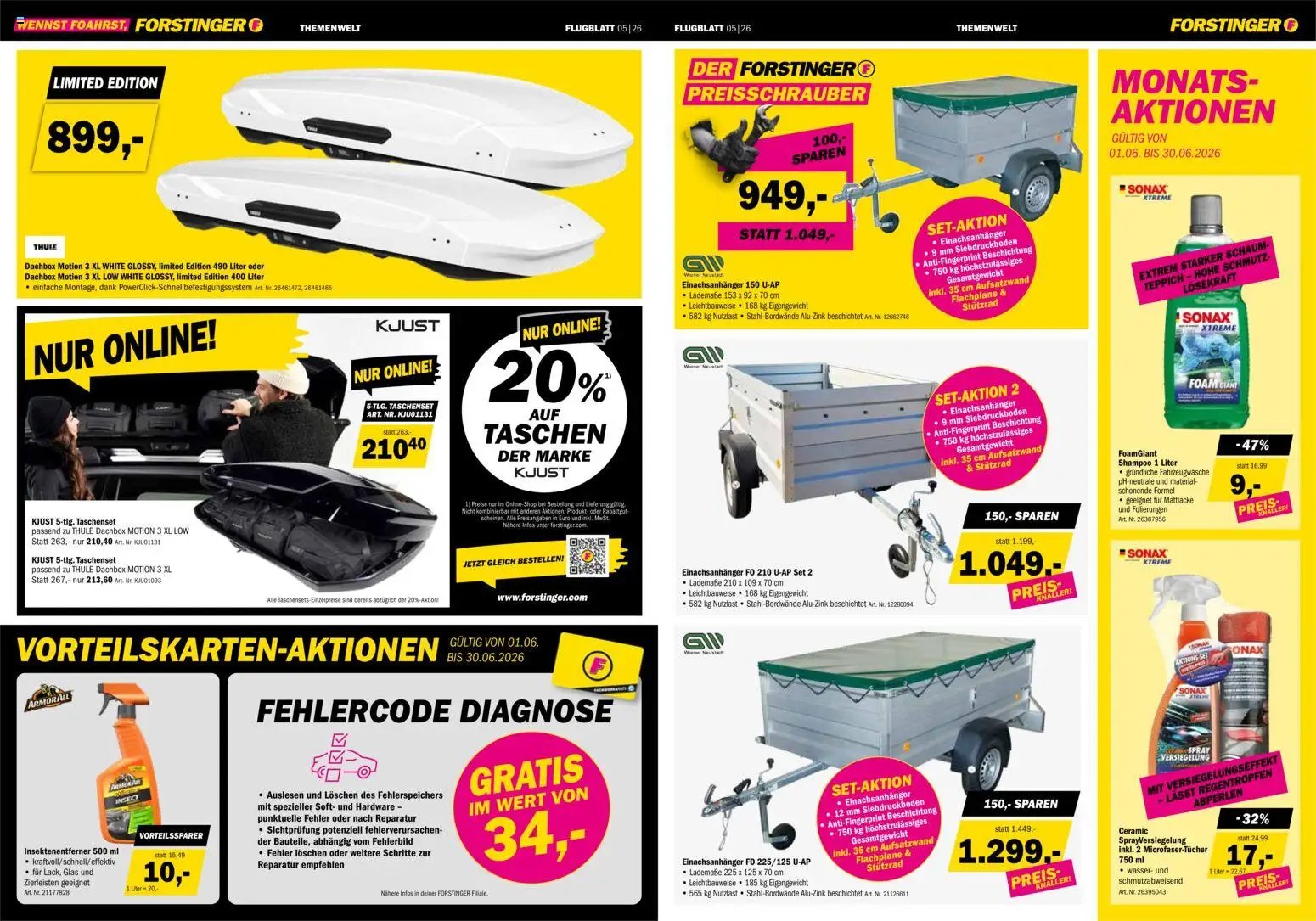 Forstinger Flugblatt