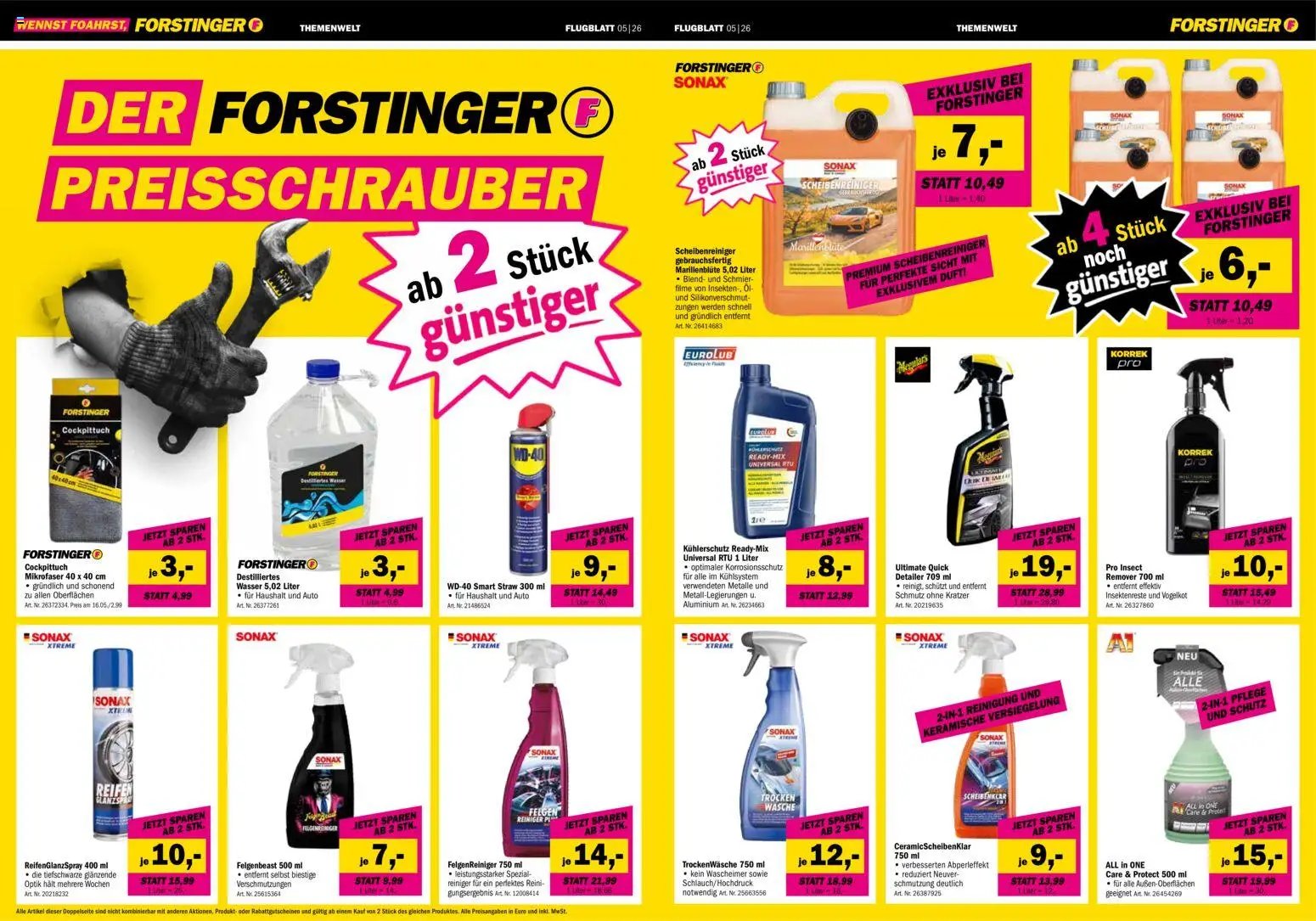 Forstinger Flugblatt