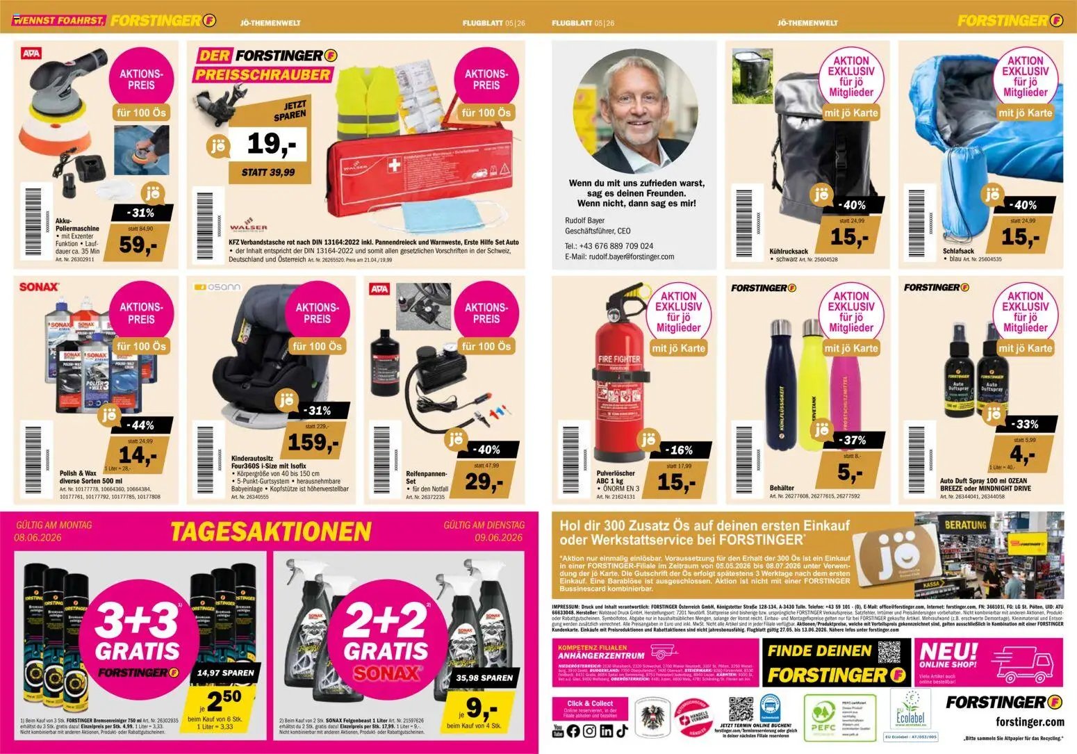 Forstinger Flugblatt