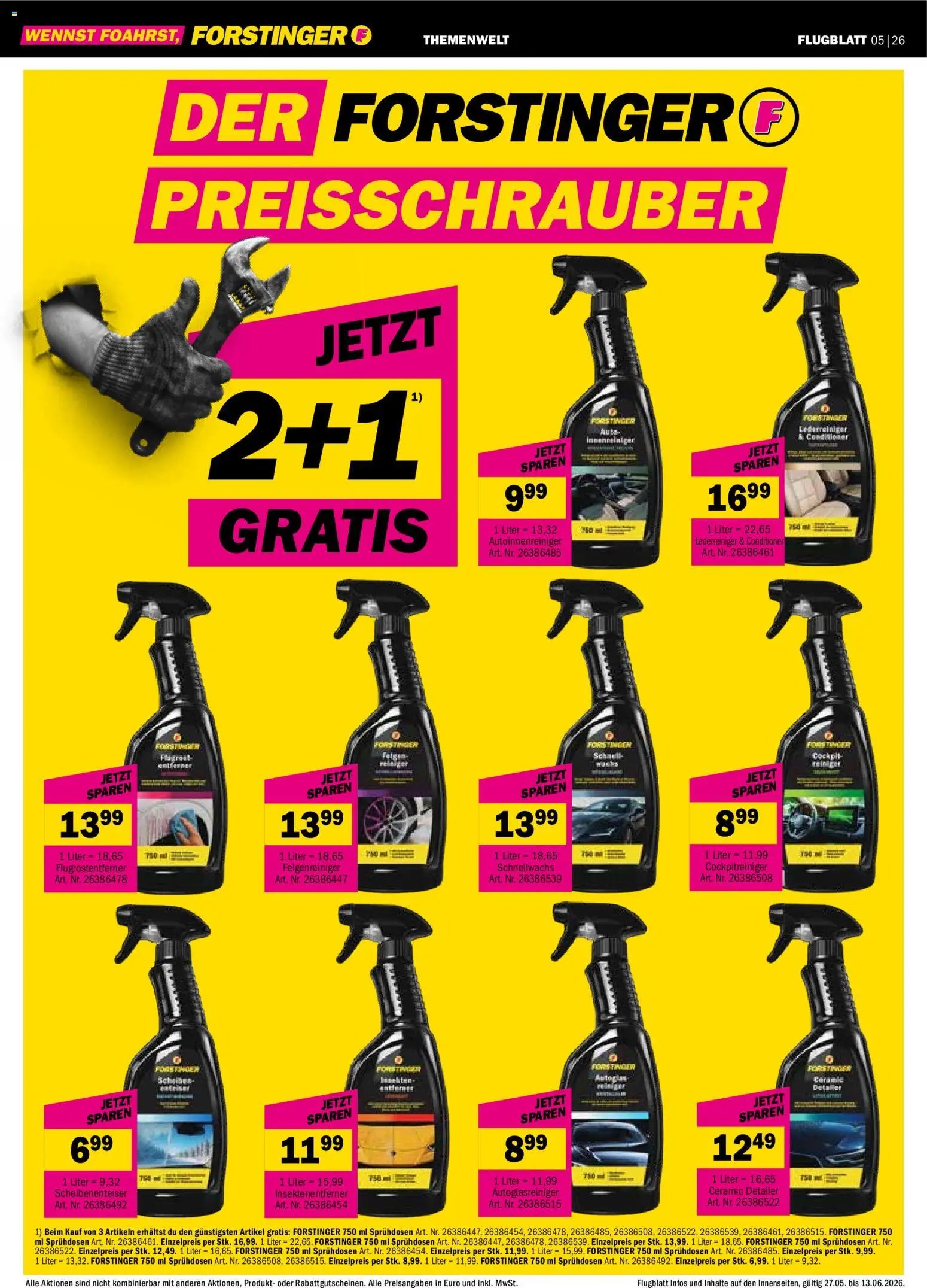 Forstinger Flugblatt