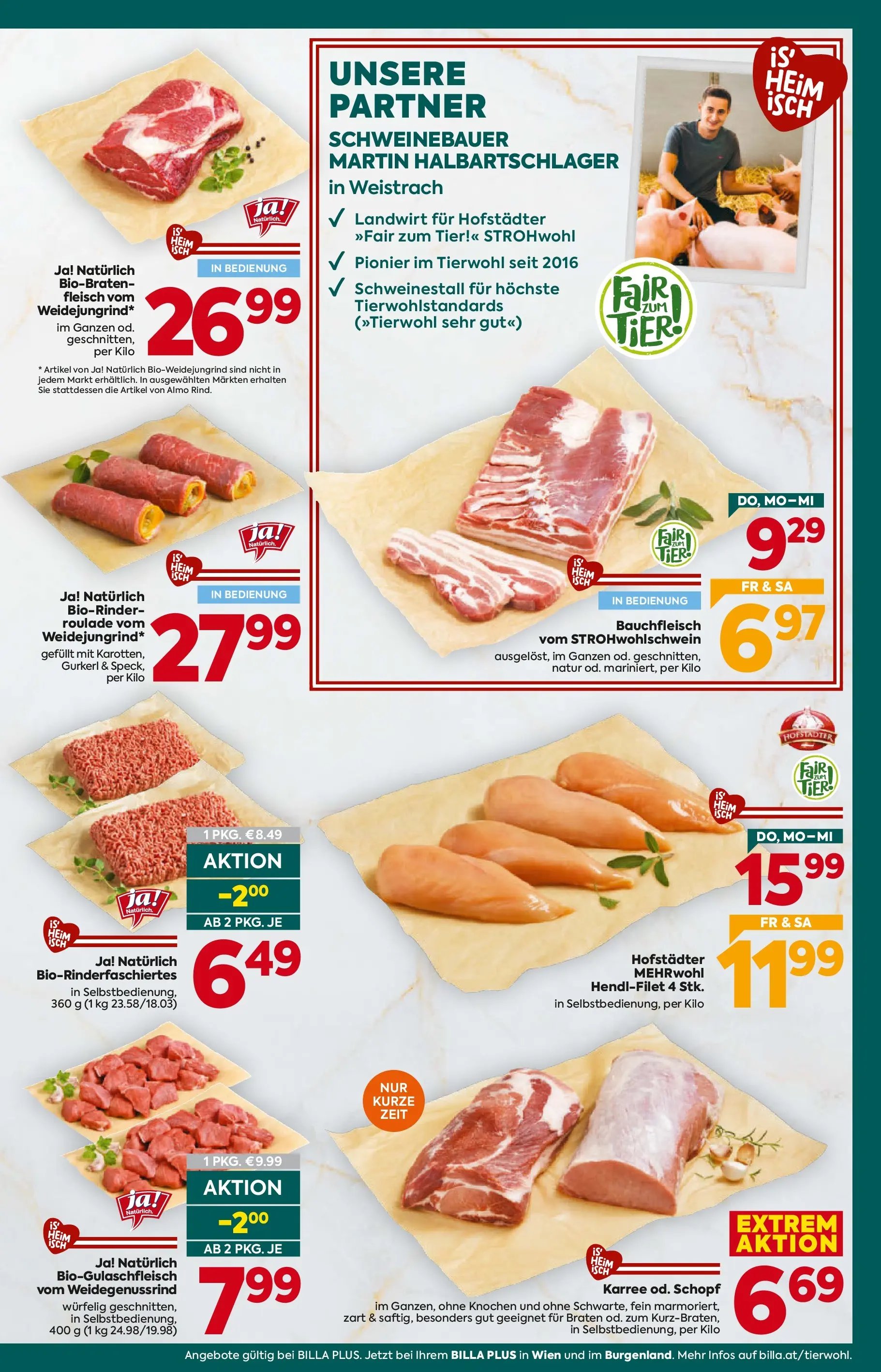 Billa Plus Flugblatt - Burgenland