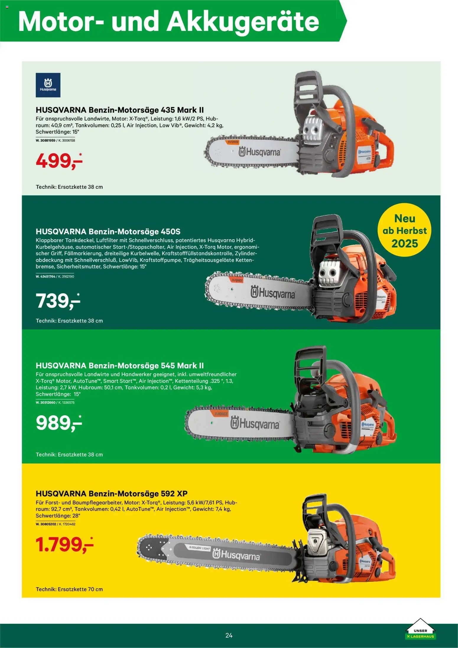 Lagerhaus Forstkatalog