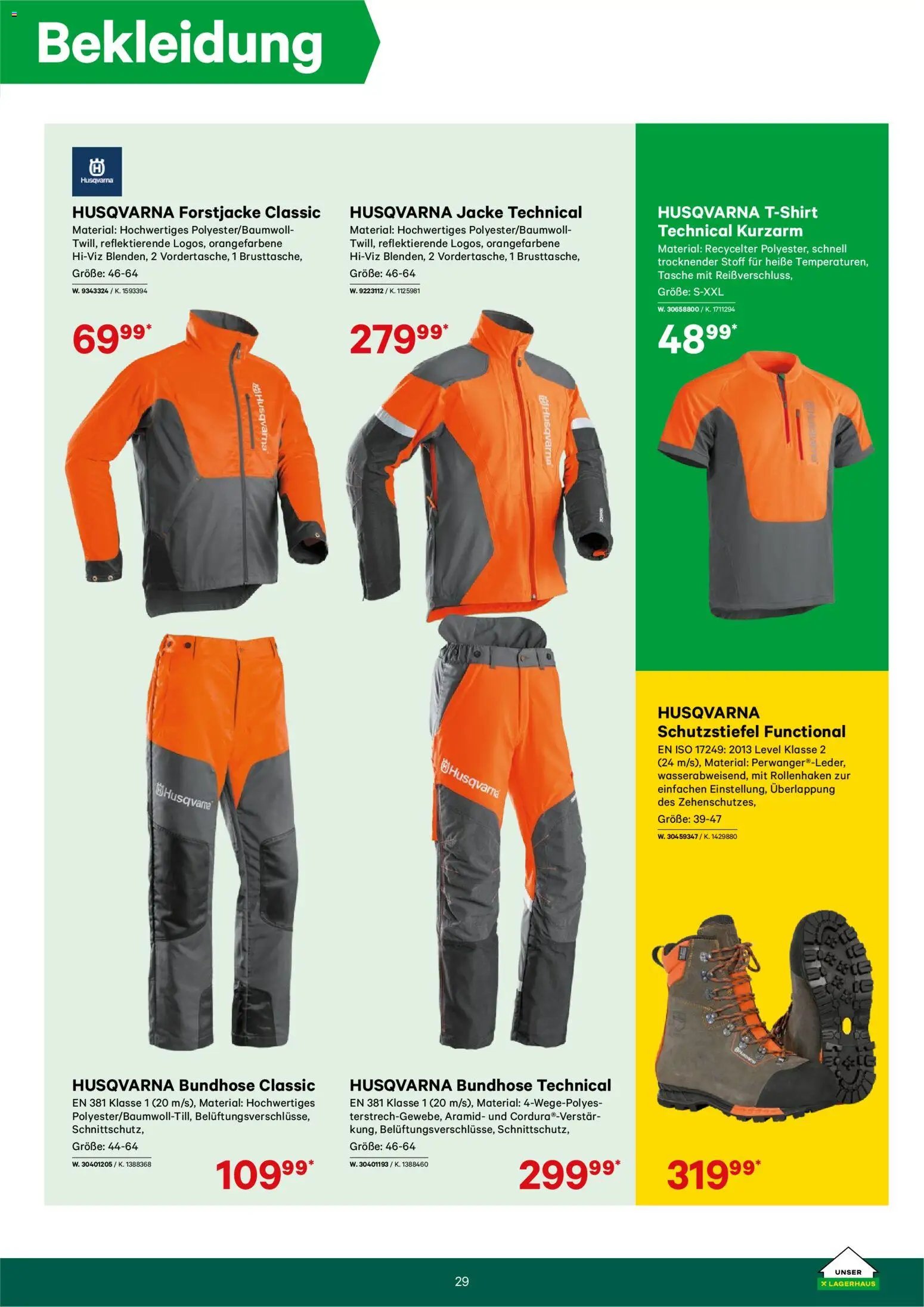 Lagerhaus Forstkatalog